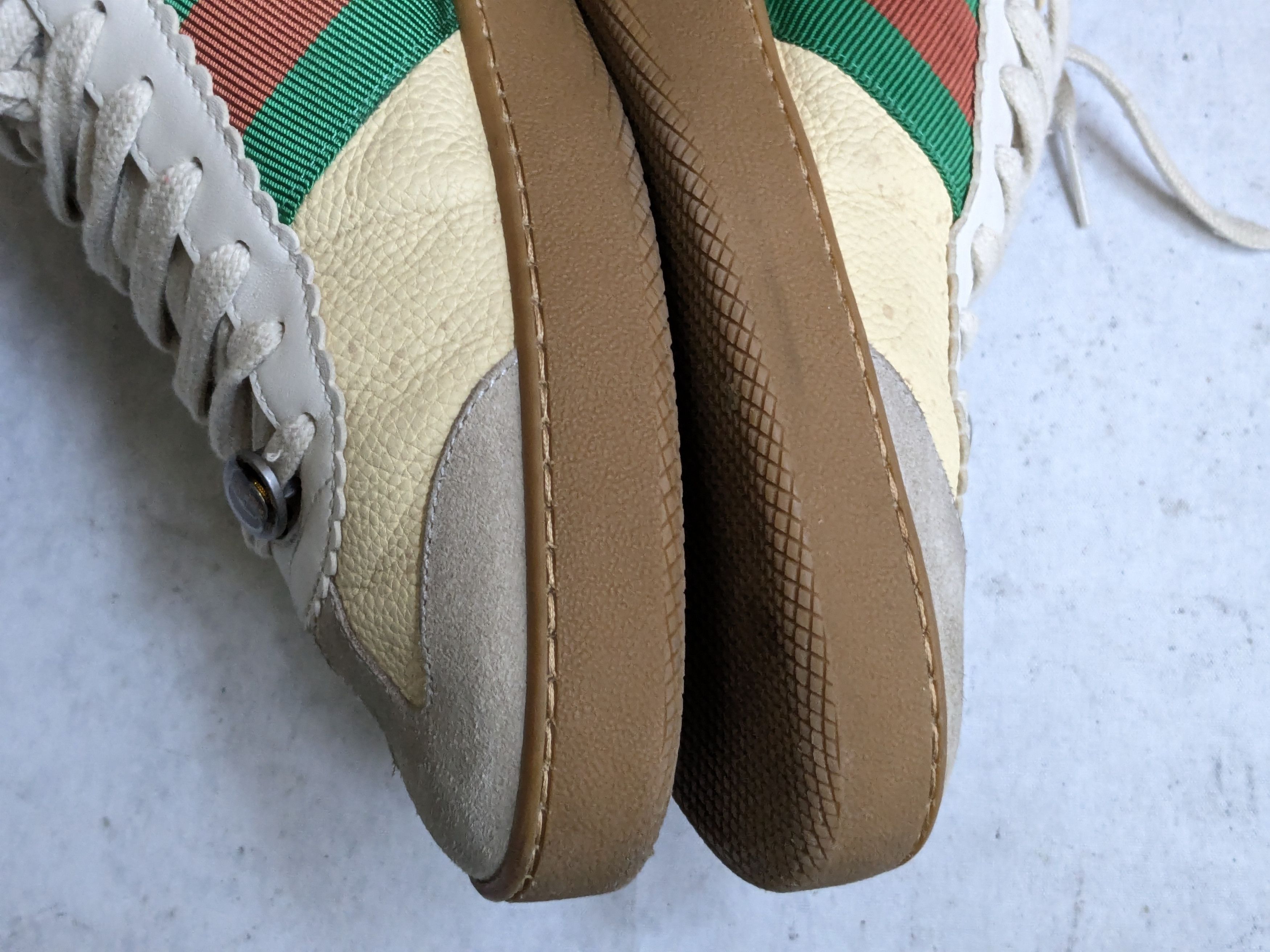 Gucci Gucci G74 Web Sneakers 521681 Yellow 10.5 Low Web Size US 10.5 / EU 43-44 - 12 Thumbnail