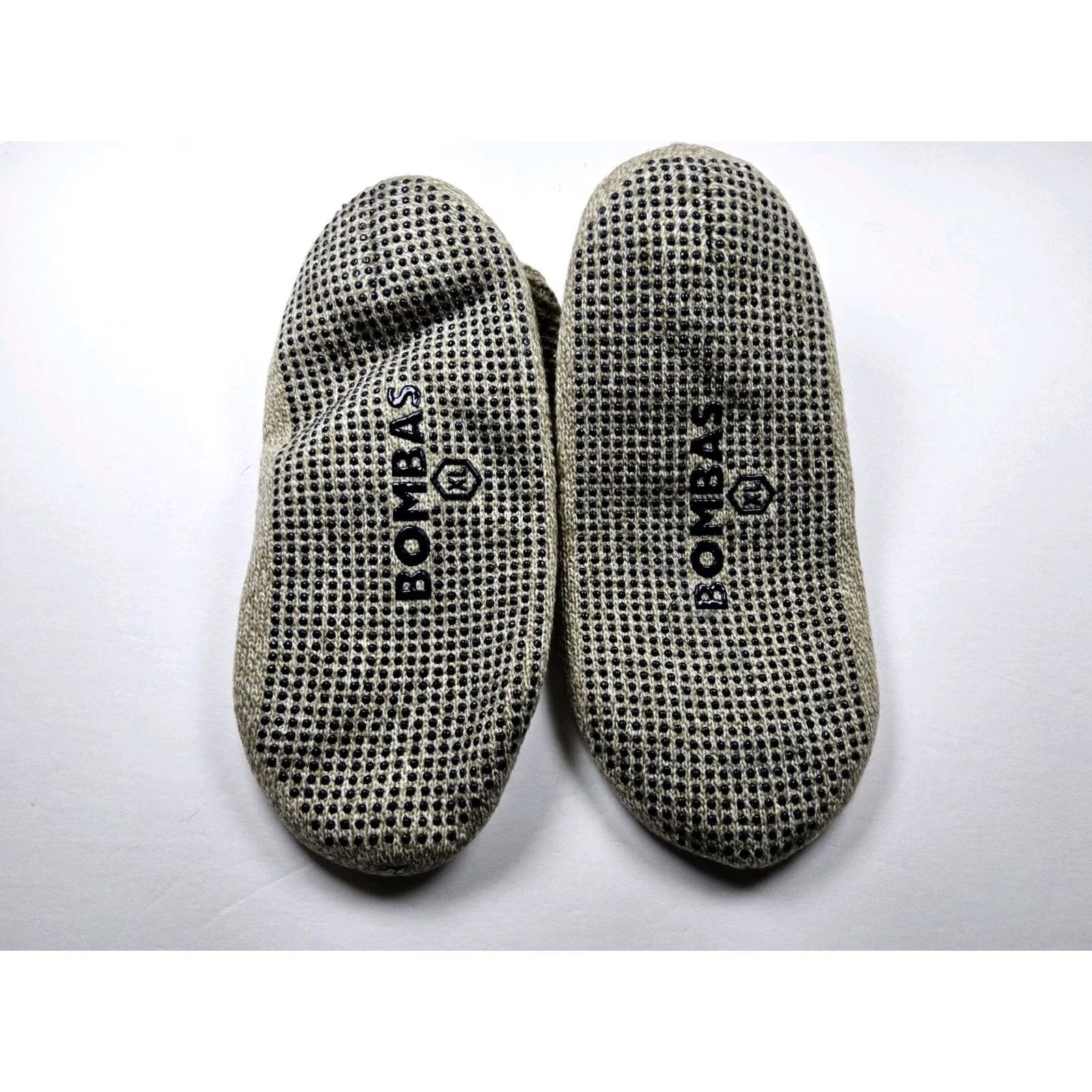 Vintage Bombas Gripper Slippers House Shoes Socks XL Mens Size ONE SIZE - 3 Thumbnail