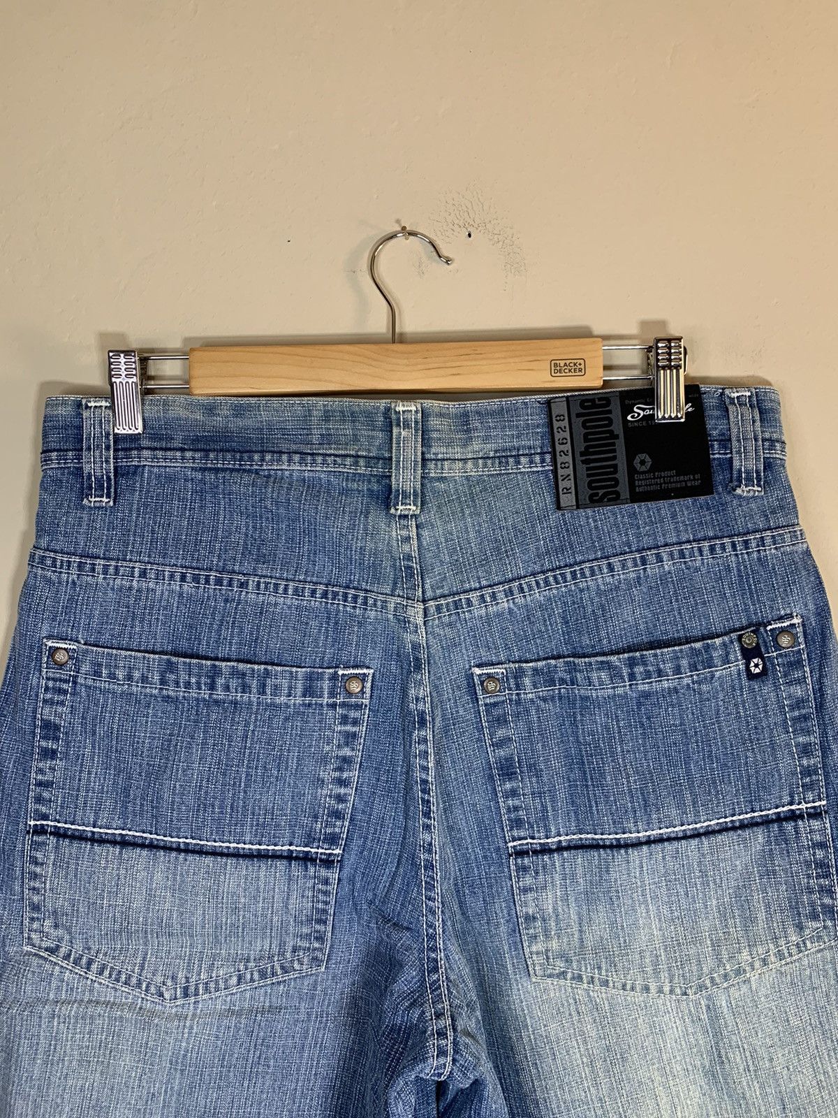 Designer × Southpole × Vintage *RARE* Vintage Southpole Faded Grain Denim Shorts - 32 Size US 32 / EU 48 - 4 Thumbnail