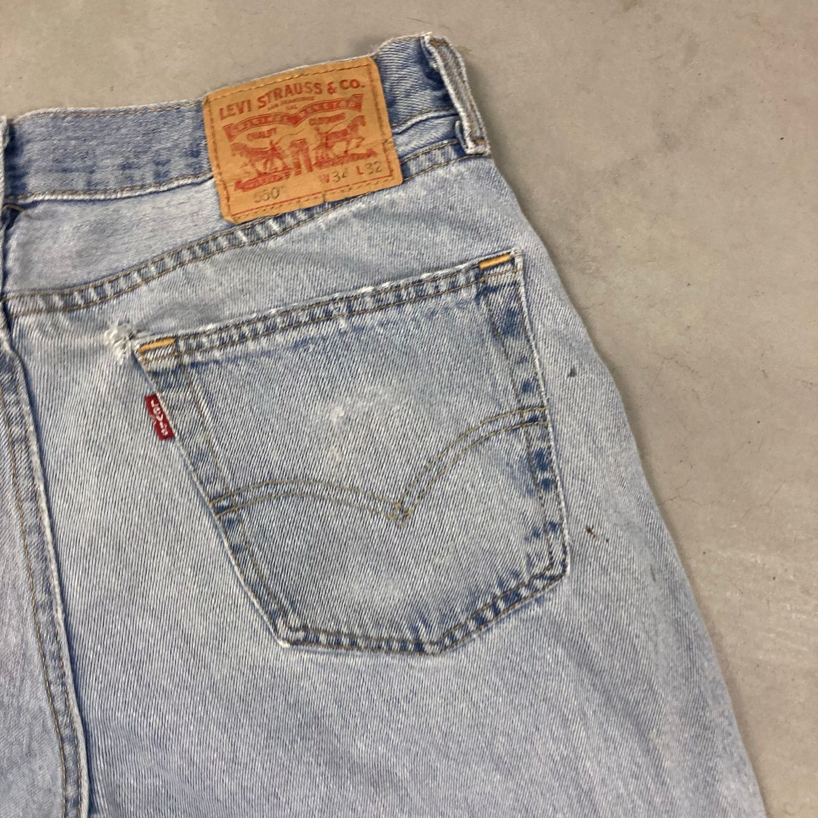 Levi's × Vintage baggy Levi’s 550 Jeans 34x32 Size US 34 / EU 50 - 3 Thumbnail