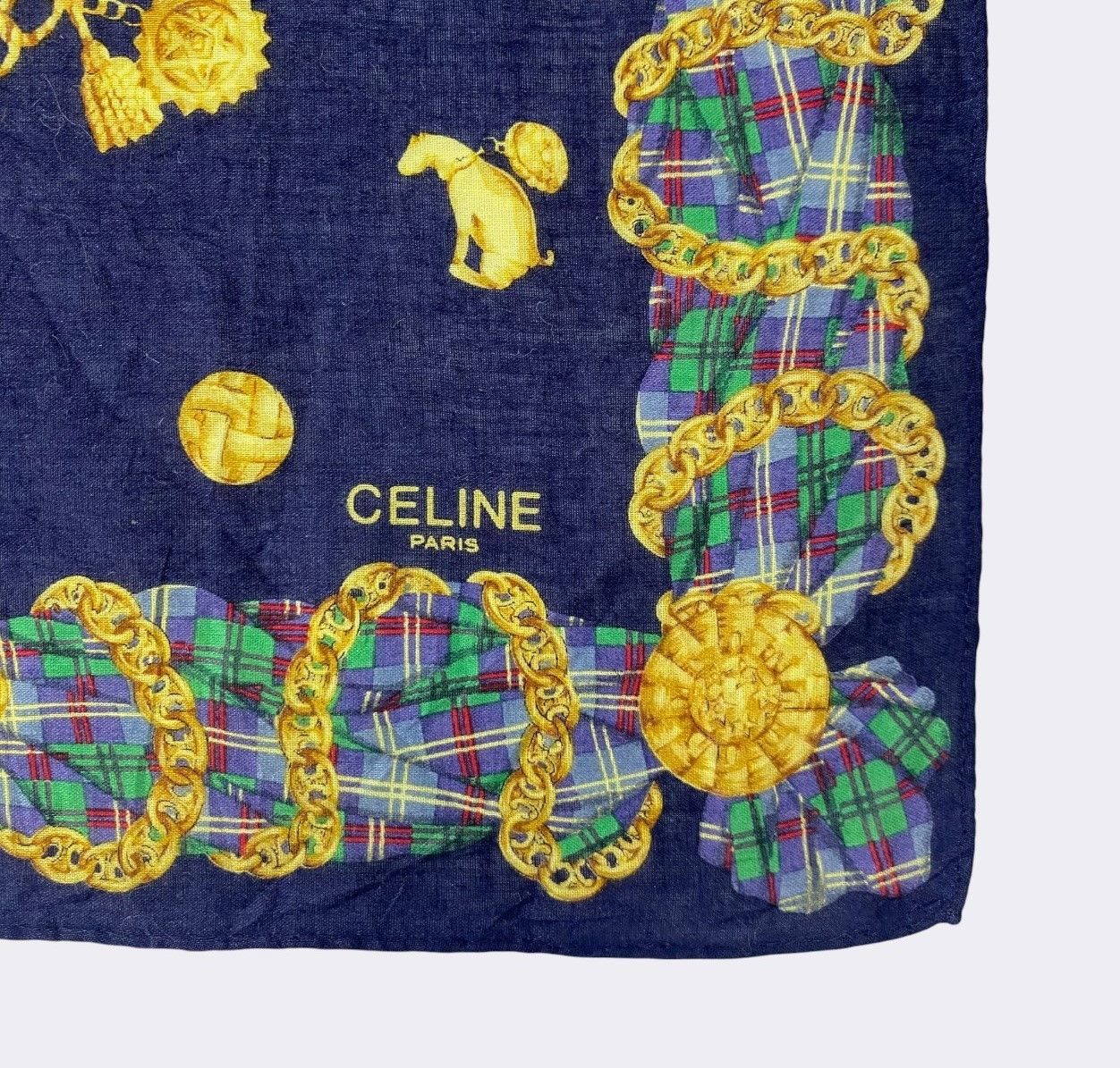 Celine Vintage Celine Handkerchief Neckerchief Bandana H216R Size ONE SIZE - 3 Thumbnail