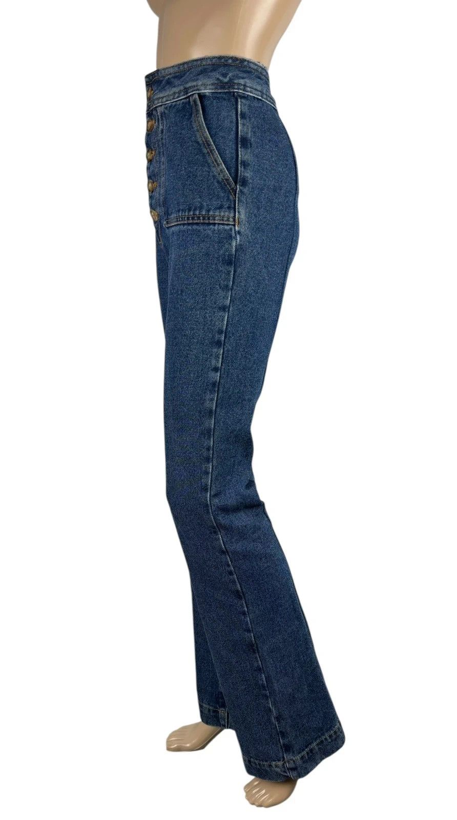 Sezane Sezane Tommy Trousers Denim Flare size 34 Size 25" / US 0 / IT 36 - 4 Thumbnail