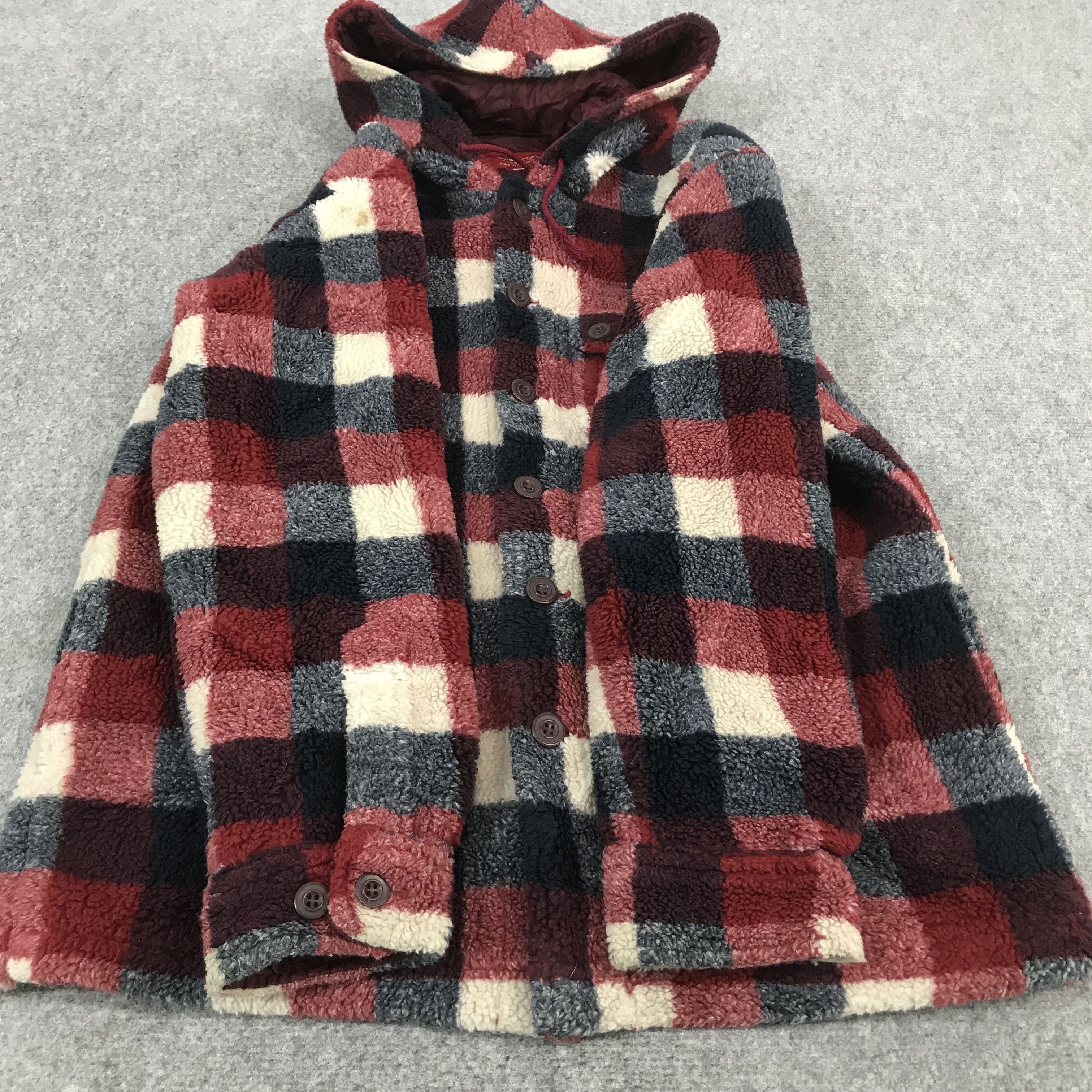 Japanese Brand × Vintage DRUG STORE'S JAPAN STYLE SHERPA BUTTON JACKET Size US L / EU 52-54 / 3 - 8 Thumbnail