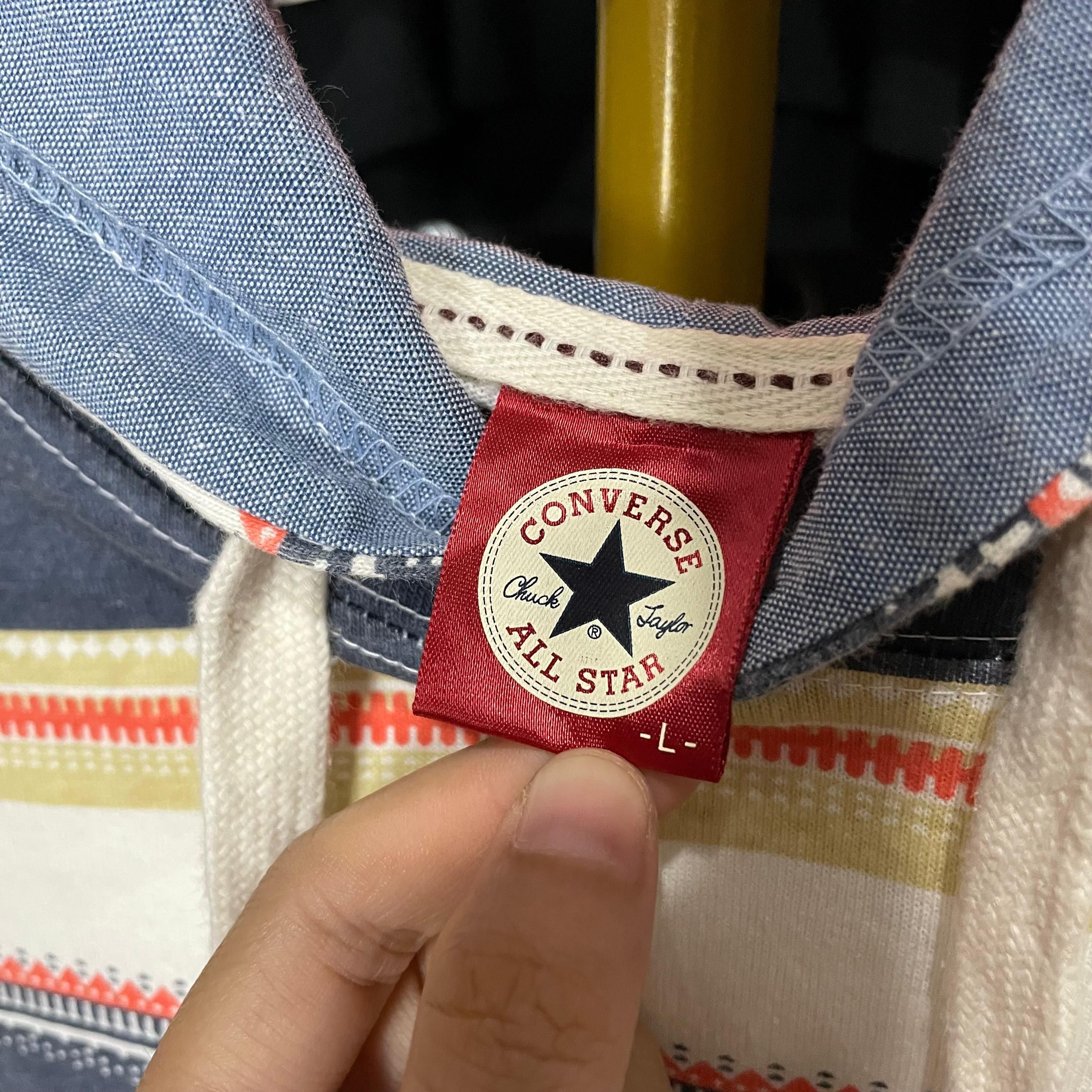 Converse CONVERSE BRAND Short Sleeve Hoodie Size US L / EU 52-54 / 3 - 3 Thumbnail