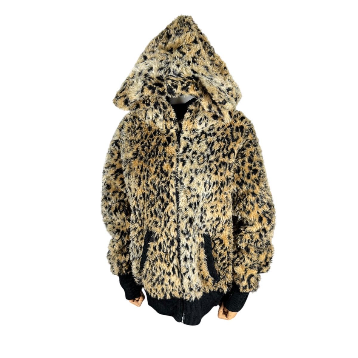 Issey Miyake 🌟SLIPPIN & SLIDIN LEOPARD HOODIE ZIP JACKET Size L / US 10 / IT 46 - 2 Thumbnail