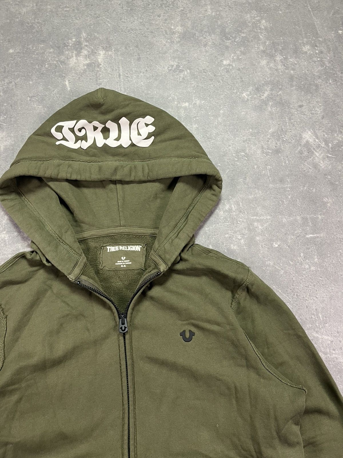 True Religion Rare True Religion Los Angeles Metal Logo Zipper Hoodie XL Size US XL / EU 56 / 4 - 4 Thumbnail