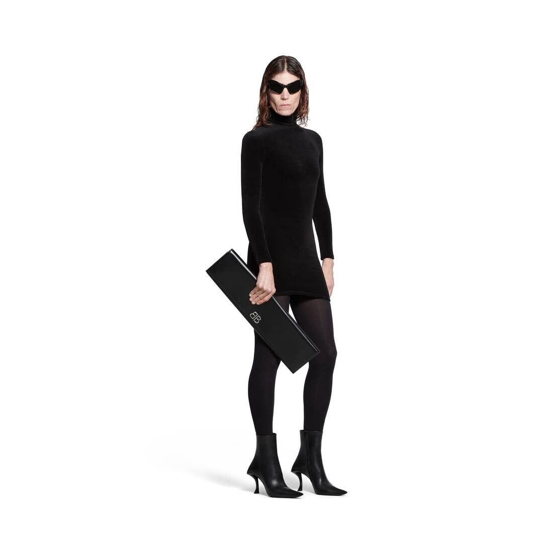 Balenciaga o1mt1gz0325 Hourglass 100mm Booties in Black Size US 8 / IT 38 - 7 Thumbnail