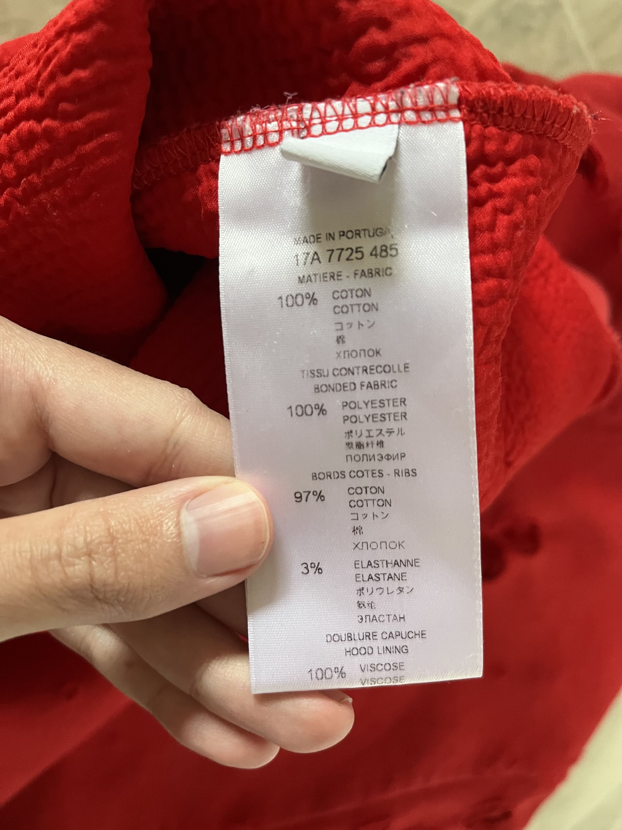 Givenchy Givenchy Red Distressed Hoodie Size US M / EU 48-50 / 2 - 5 Thumbnail