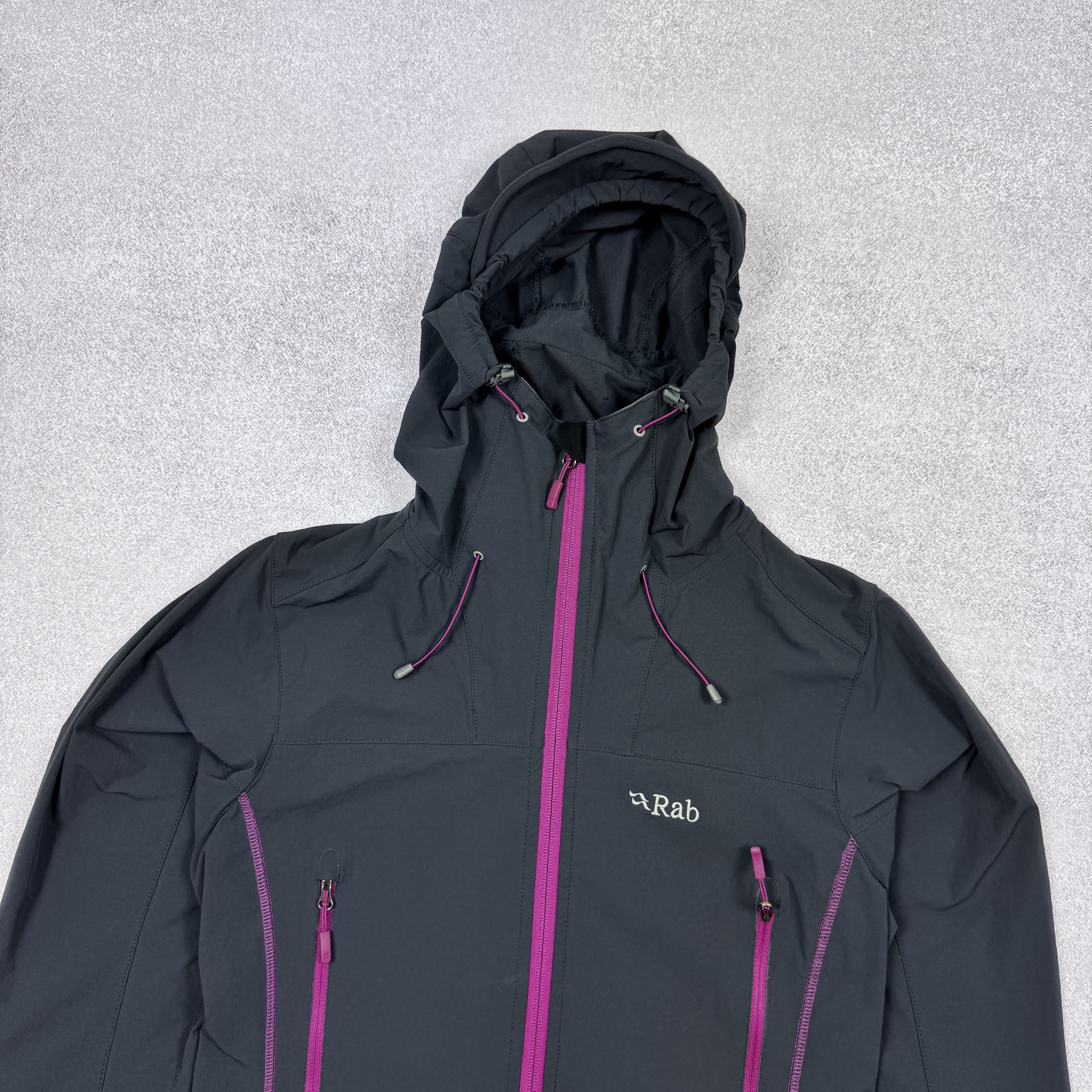 Rab Women`s RAB SAWTOOTH HOODIE GRAY RAIN JACKET SIZE S / 38 Size S / US 4 / IT 40 - 3 Thumbnail