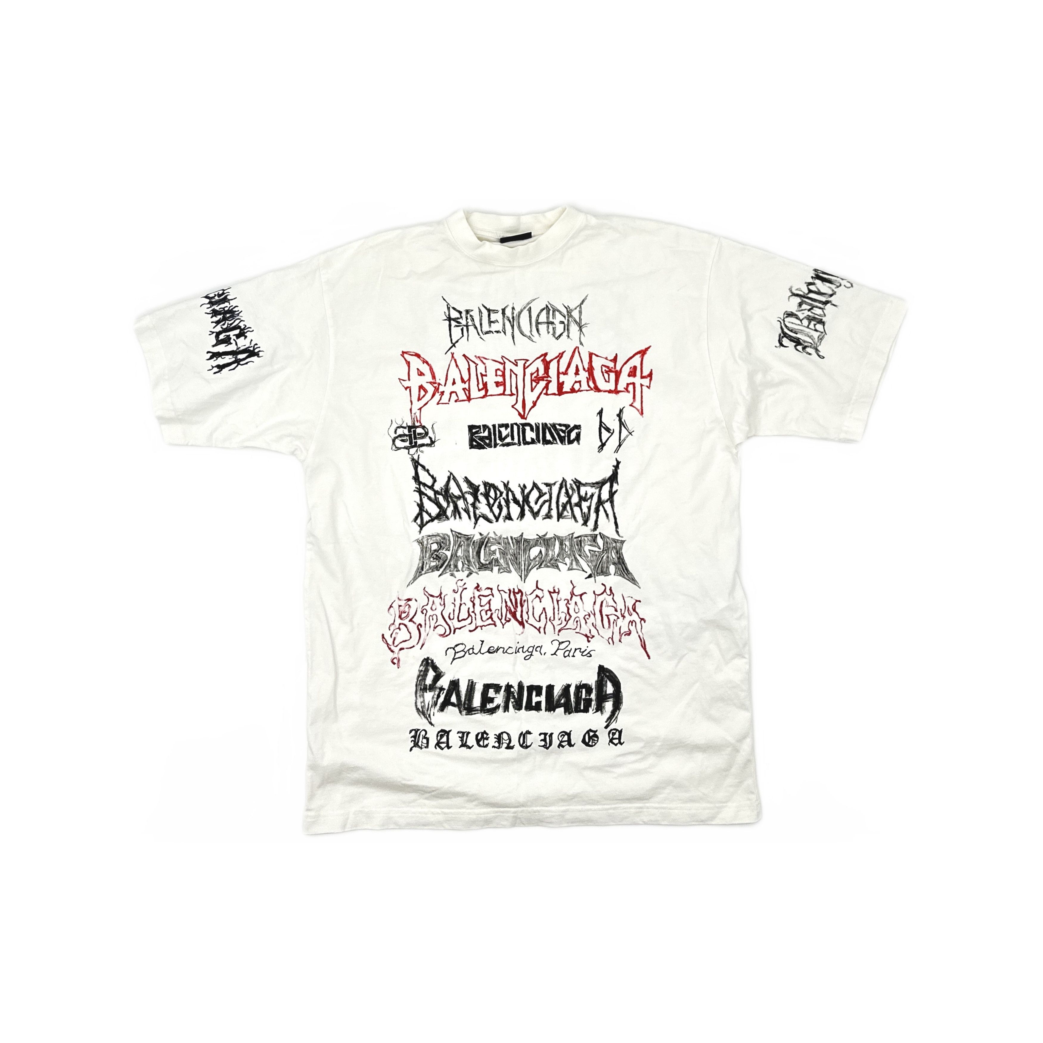Balenciaga Balenciaga Graphic Logo T-Shirt Size XS Size US XS / EU 42 / 0 - 1 Thumbnail