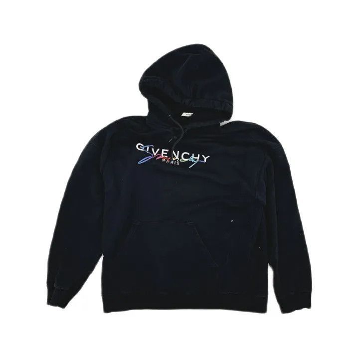 Givenchy Givenchy Givenchy Logo Hoodie for Men in Black -2507 Size US XXL / EU 58 / 5 - 2 Thumbnail