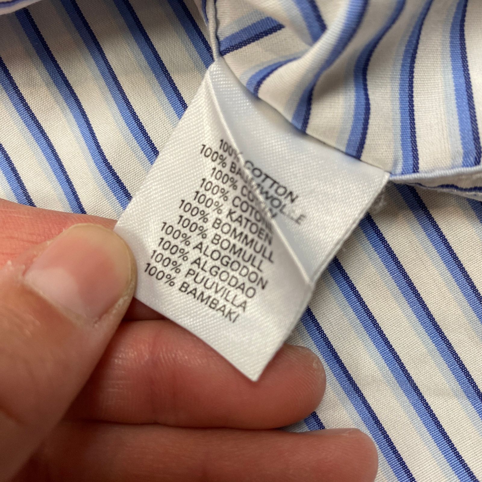 Burberry Burberry London Striped Long Sleeve Button Up Shirt Men's 43 Size US XXL / EU 58 / 5 - 8 Thumbnail