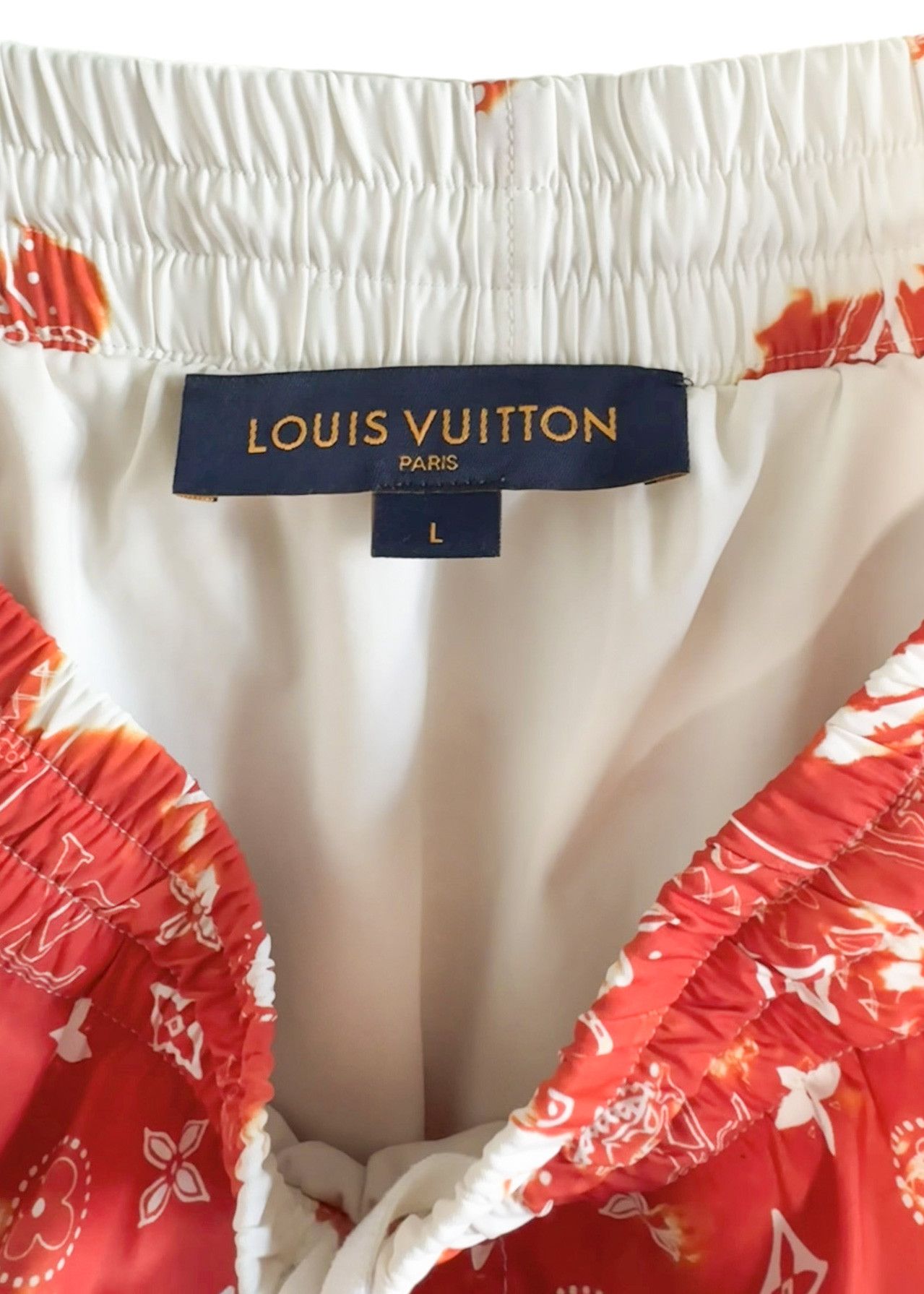Louis Vuitton Louis Vuitton Red White Bandana Board Monogram Swim Trunks Size US 36 / EU 52 - 6 Thumbnail
