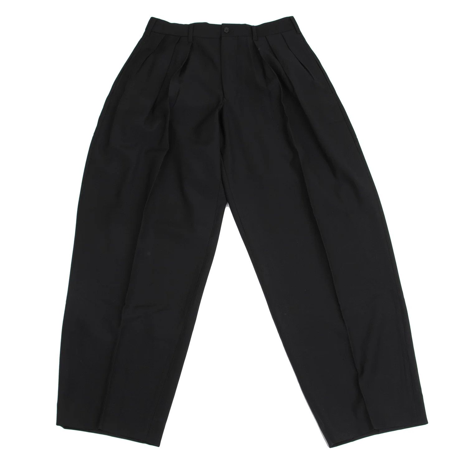 Yohji Yamamoto Yohji Yamamoto Wool Tuck Tapered Pants Size US 34 / EU 50 - 1 Thumbnail