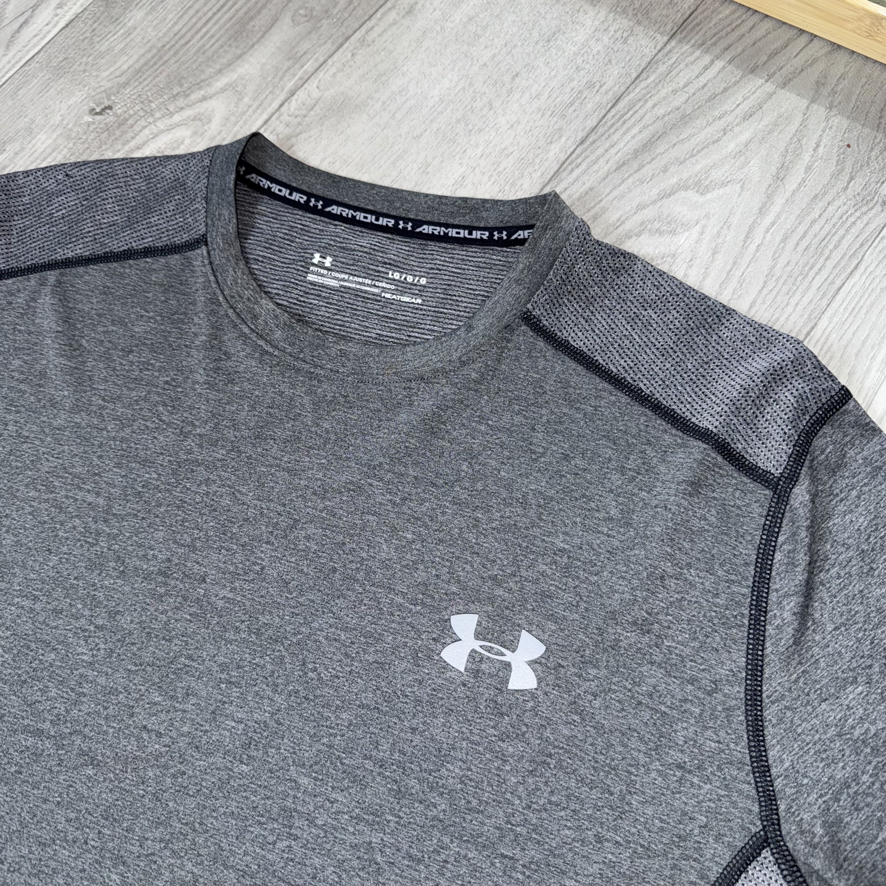 Under Armour Under Armour Heatgear Grey Tee Shirt L Size US L / EU 52-54 / 3 - 8 Thumbnail