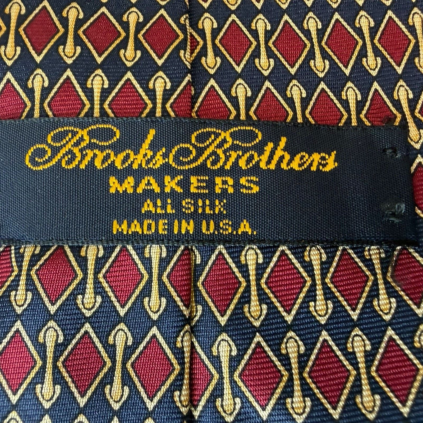 Brooks Brothers Vintage Brooks Brothers Makers Silk Tie Made USA (1980s–90s) Size ONE SIZE - 9 Thumbnail