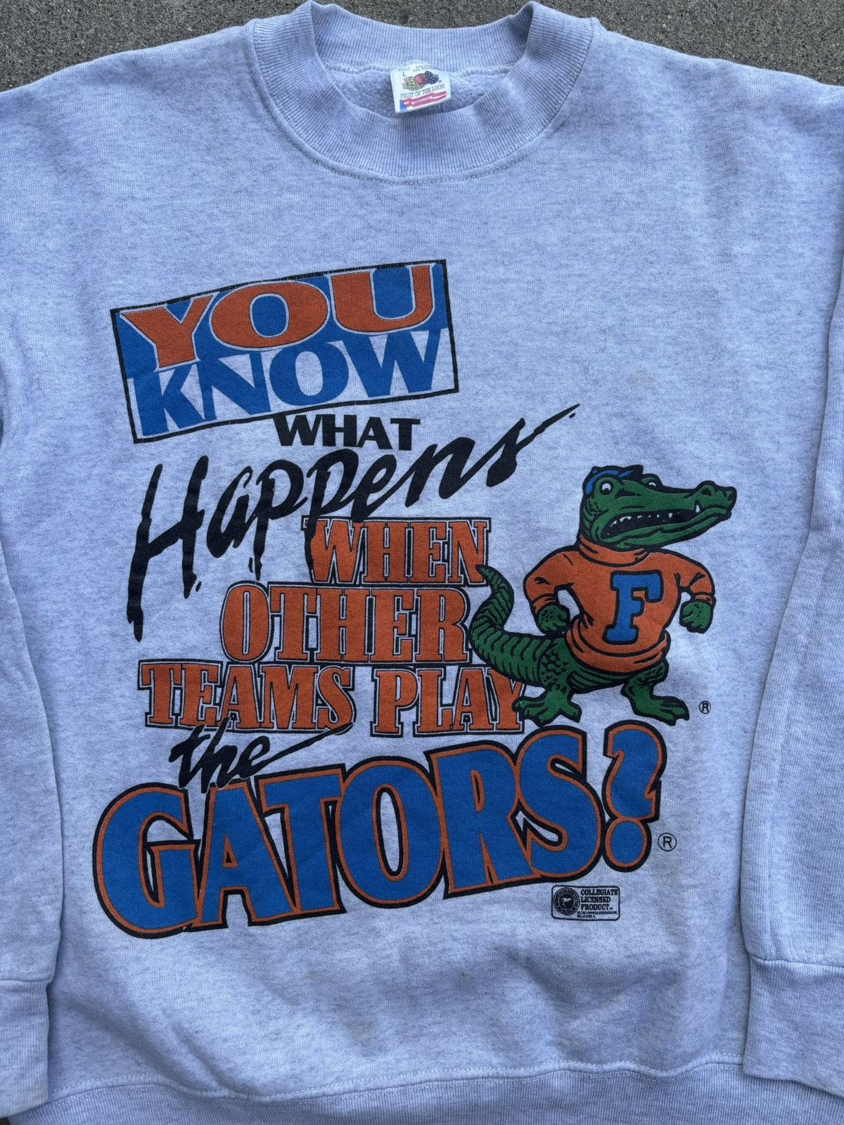 Fruit Of The Loom Vintage 90s Florida Gators Bad Things Happen Crewneck Size US L / EU 52-54 / 3 - 2 Thumbnail