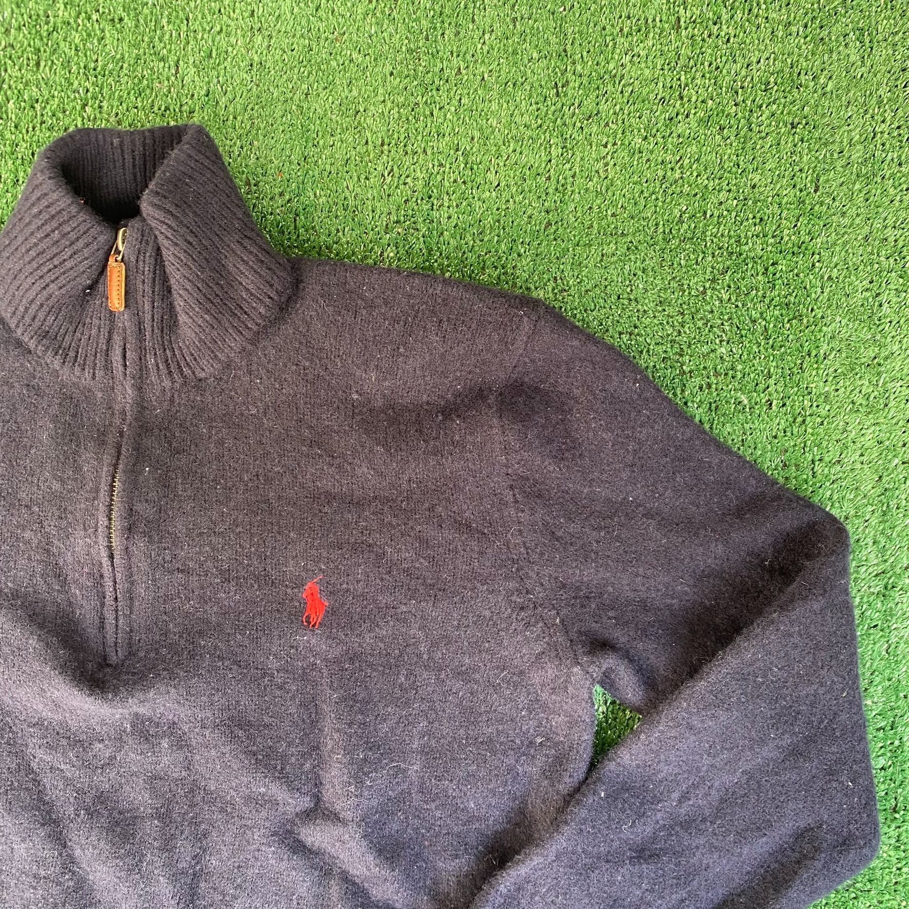 Polo Ralph Lauren Vintage Y2K Ralph Lauren Sweater Lambs Wool Logo Pullover Size US L / EU 52-54 / 3 - 2 Thumbnail