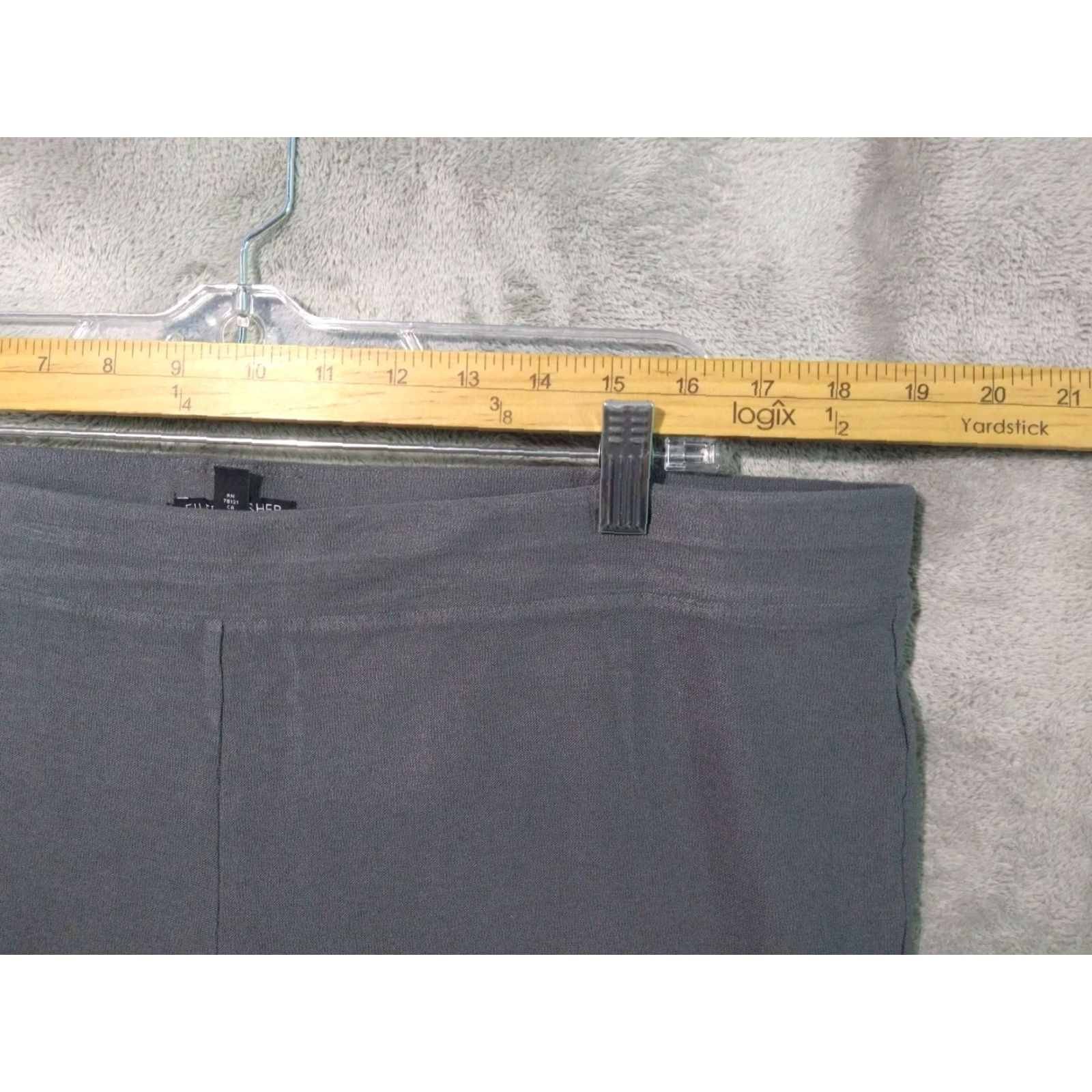 Eileen Fisher Eileen Fisher Pants Womens 1X Gray Crepe Slim Ankle Washable Stretch System Size 40" / US 18 - 3 Thumbnail