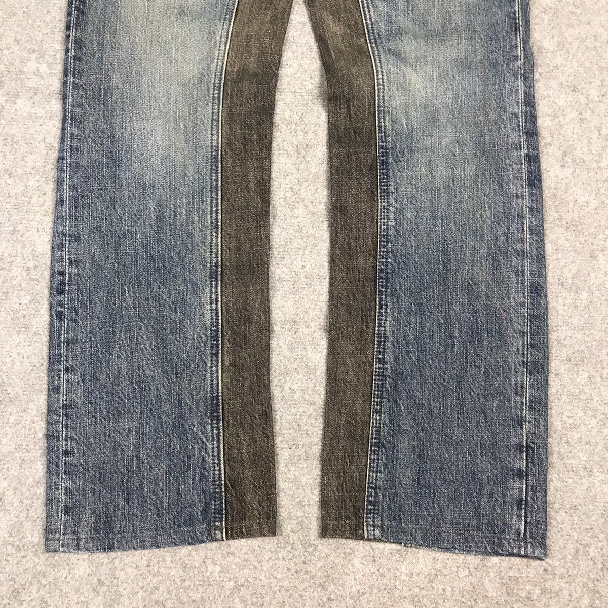 Japanese Brand × PPFM × Vintage PPFM DENIM DESIGN BLUE BLACK JEANS PANTS Size US 28 / EU 44 - 2 Thumbnail