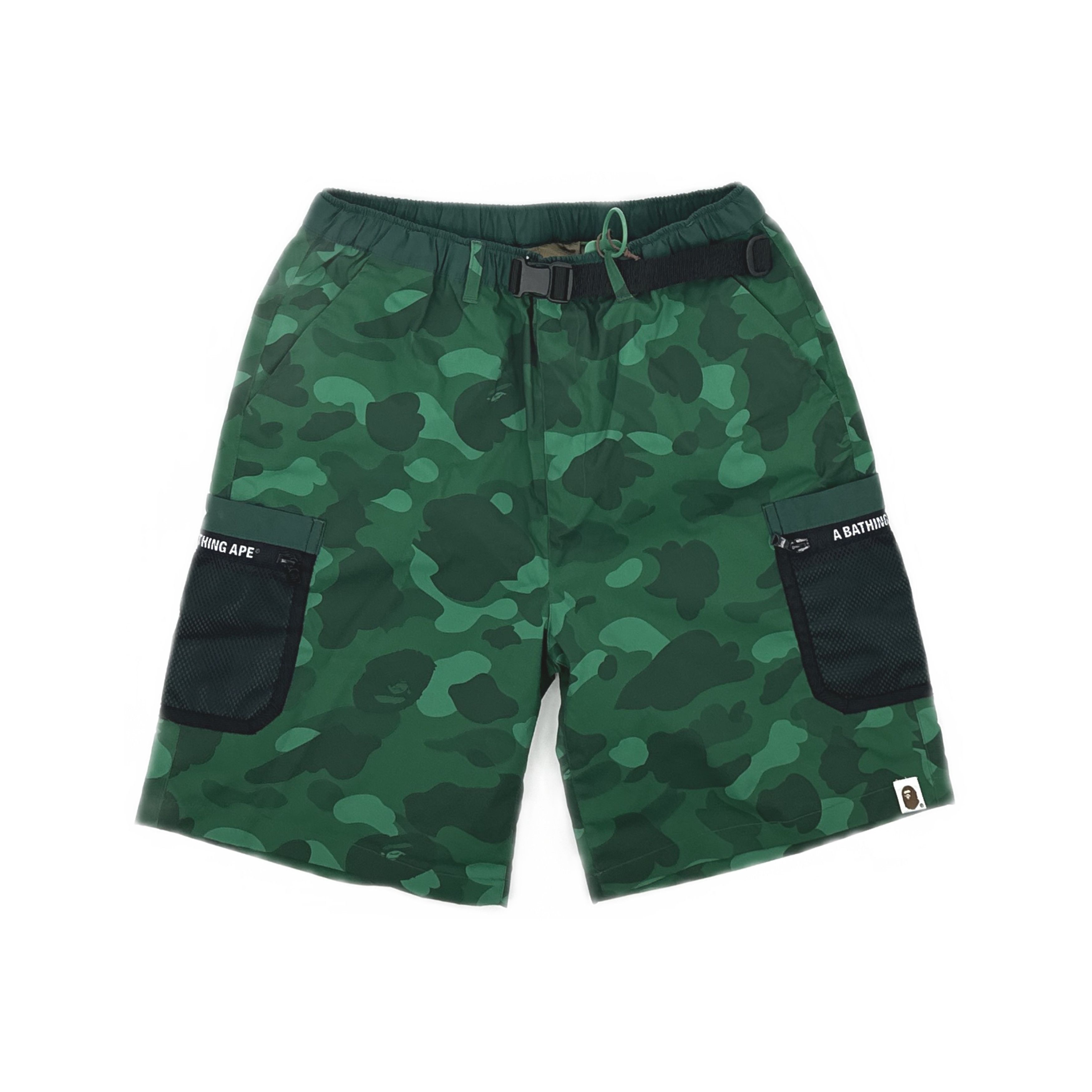 Bape A BATHING APE Camo Mesh Pocket Shorts Size S Size US 30 / EU 46 - 1 Thumbnail