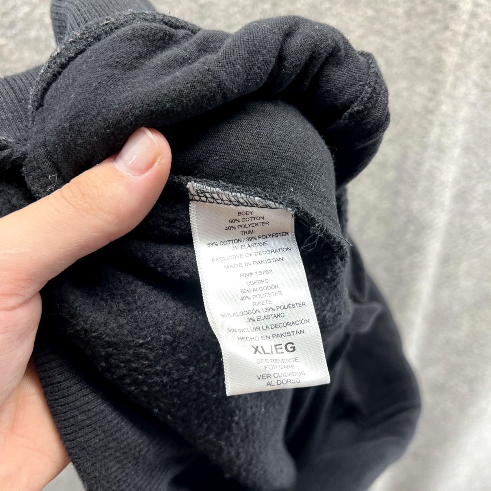 Champion VINTAGE: No — Champion Sweatpants Mens XL Black Joggers Fleece Lined Athletic Lounge Pants Size US 36 / EU 52 - 6 Thumbnail