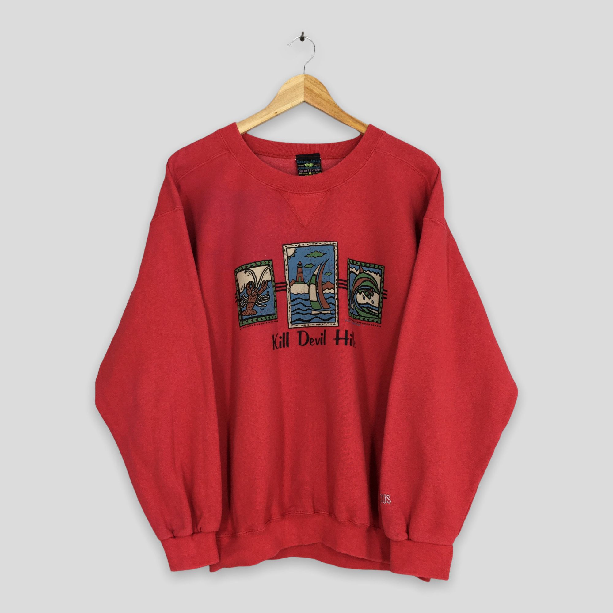 Vintage Vintage Kill Devil Hills Surf Yacht Sweatshirts Large Size US L / EU 52-54 / 3 - 1 Thumbnail