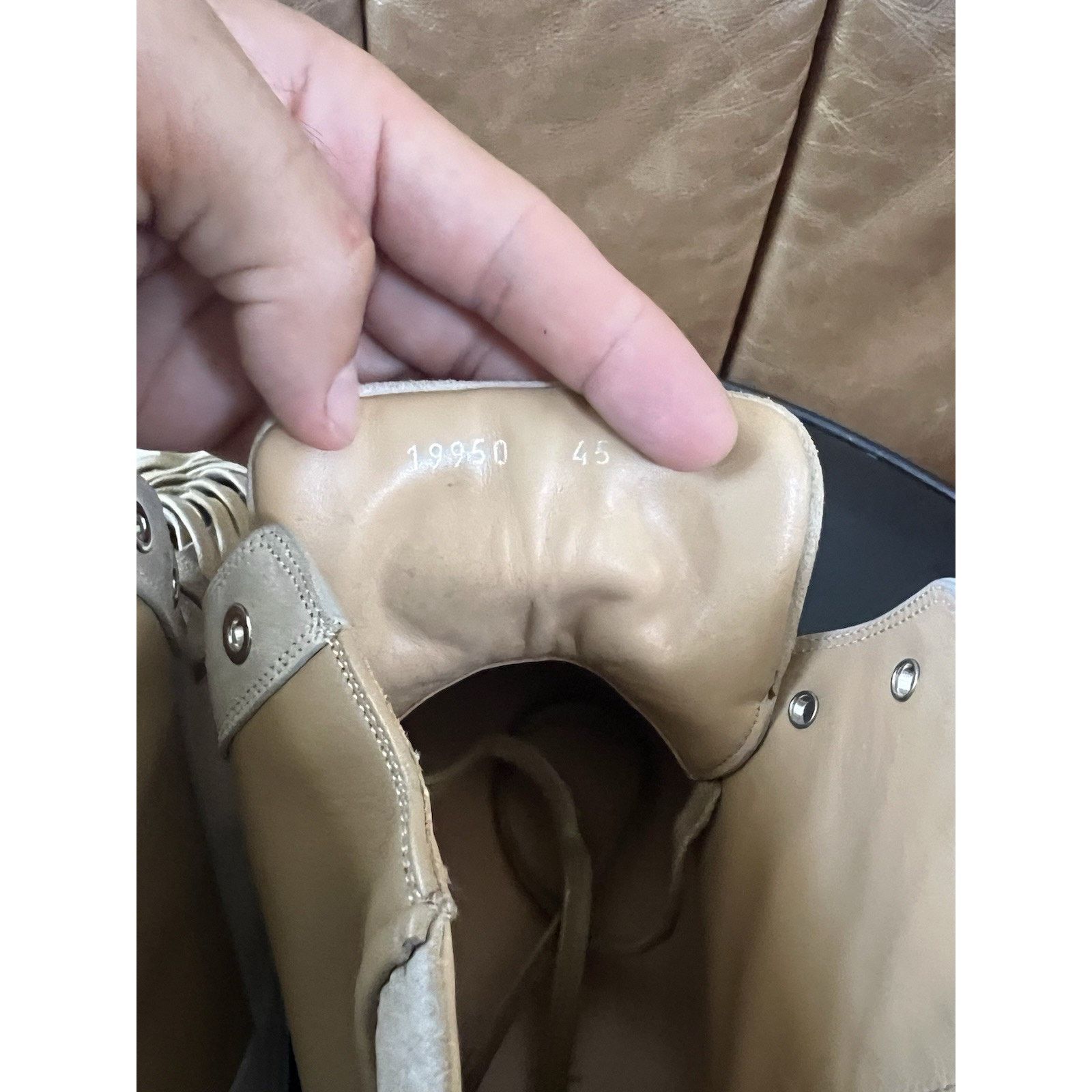 Other Lavati Beige Italian Leather Sneackers US 11 Size US 11 / EU 44 - 5 Thumbnail