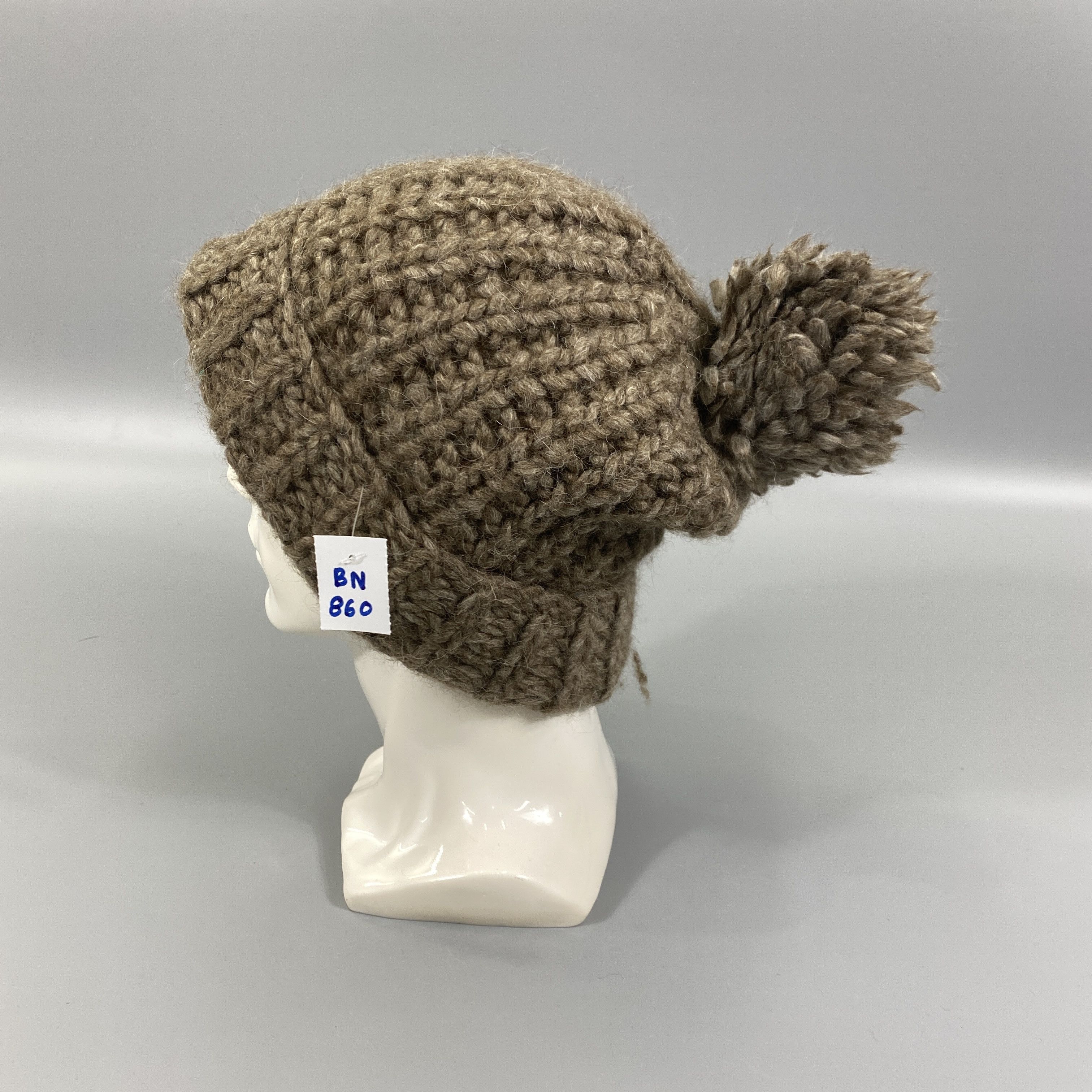 Japanese Brand Override Knitted Beanie Hats With Pom Pom -BN860 Size ONE SIZE - 1 Thumbnail