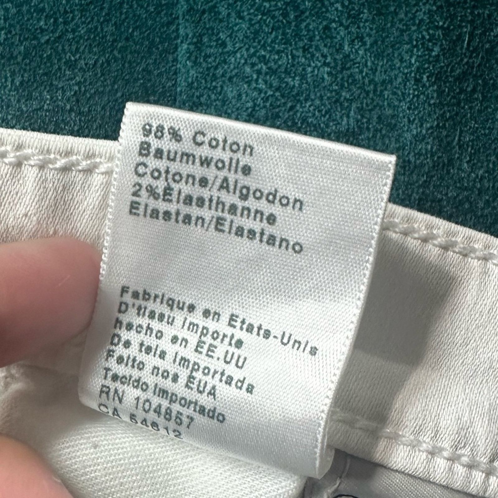 AG Adriano Goldschmied Adriano Goldschmied White Super Skinny Ankle Jeans Size 26" / US 2 / IT 38 - 2 Thumbnail