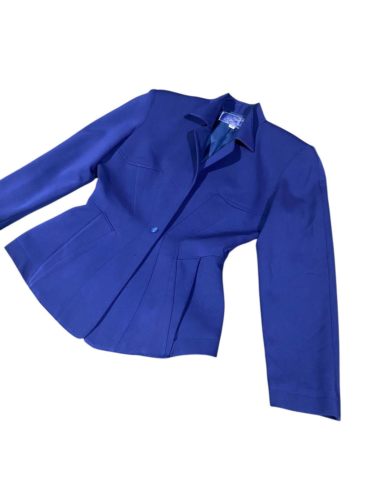 Thierry Mugler Vtg Runway 80s Thierry Mugler Hourglass Peplum PowerBlazer Size ONE SIZE - 2 Thumbnail