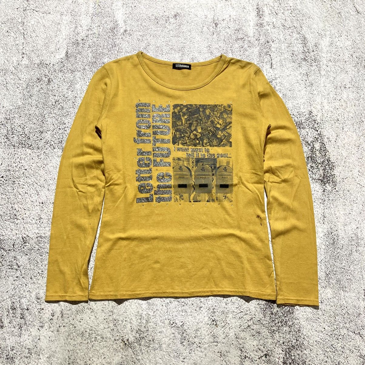Japanese Brand 2000s J.E Balance Poem Photo Longslevee Punk Gothic Style Size US S / EU 44-46 / 1 - 1 Thumbnail