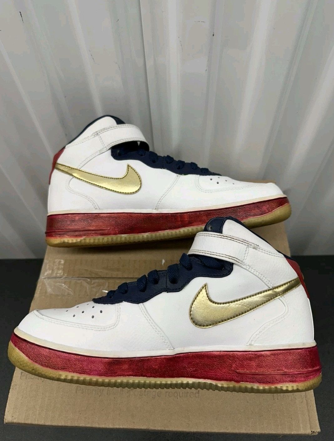 Nike Nike Air Force 1 Mid GS USA Olympic Youth Size 7Y Size US 7 / EU 40 - 4 Thumbnail