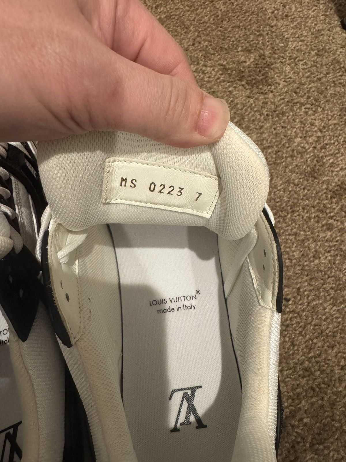 Louis Vuitton LV Trainer Low Monogram Denim Black White Size US 8.5 / EU 41-42 - 3 Thumbnail