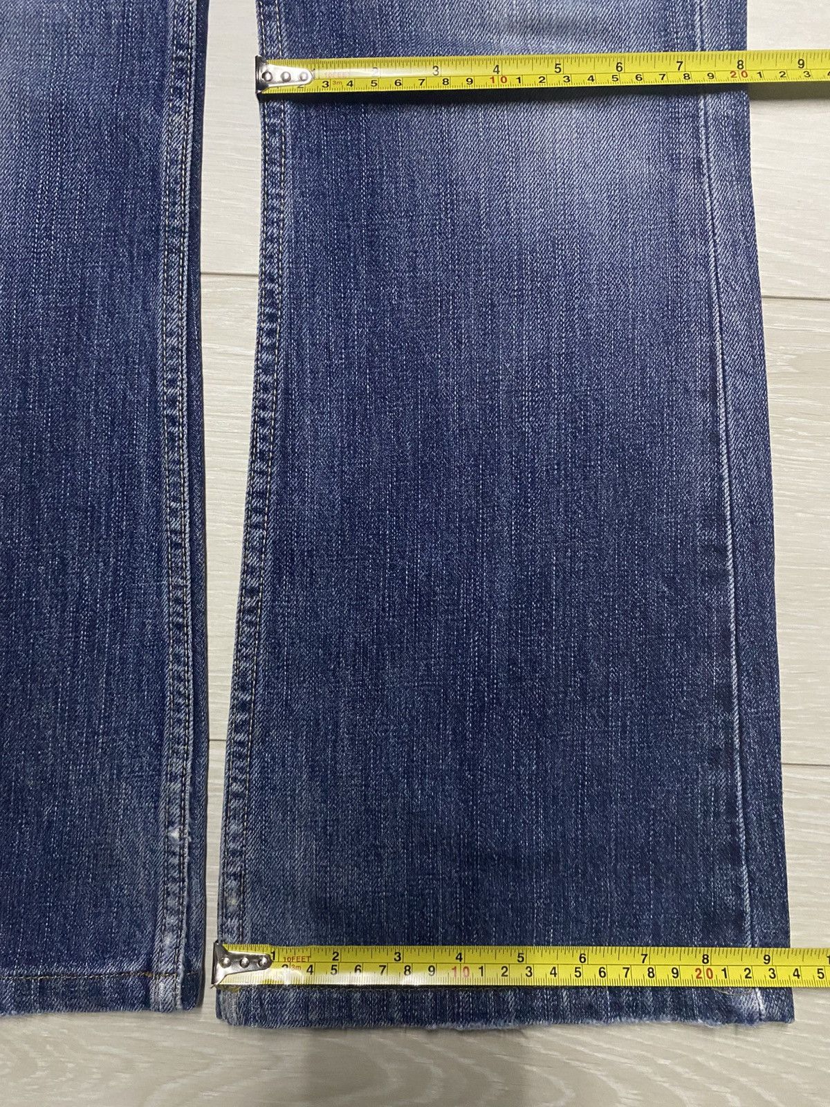 Levi's Vintage Levis Austin Jean Flare Blue Wash Distressed Jeans Size US 31 - 14 Thumbnail