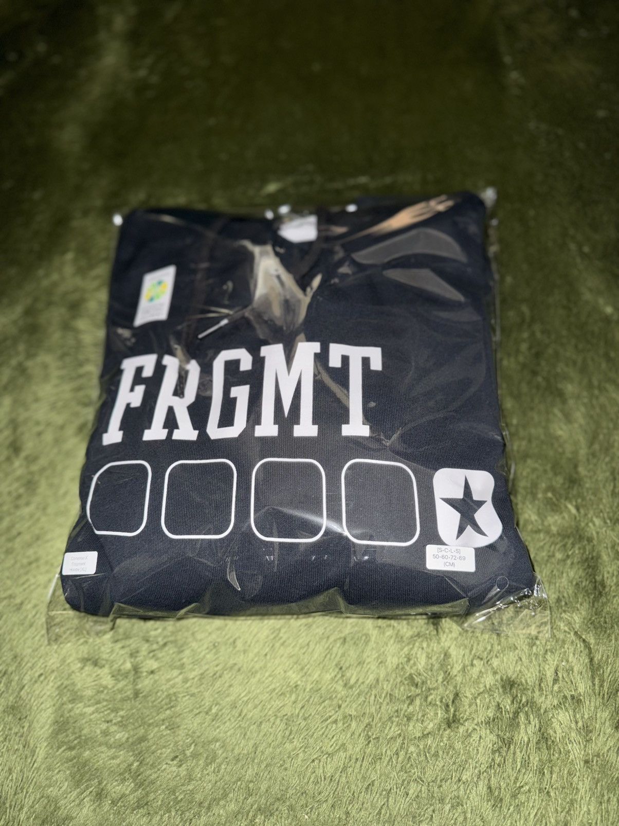 Converse × Fragment Design [XL] Converse x Fragment Design Cut-Off Graphic Hoodie Navy Size US XL / EU 56 / 4 - 9 Thumbnail