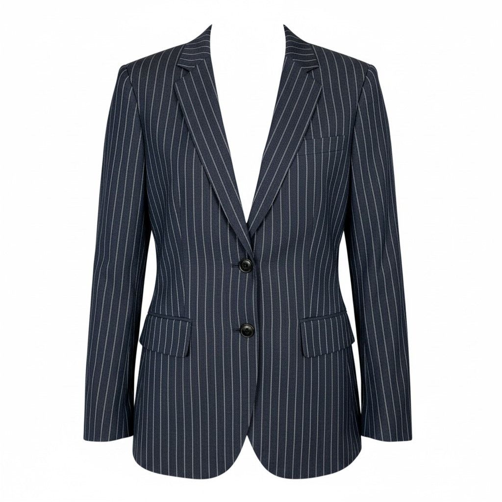 J.Crew J.Crew Ludlow Blazer Womens 2 Blue Striped Italian Wool Size XS / US 0-2 / IT 36-38 - 1 Thumbnail