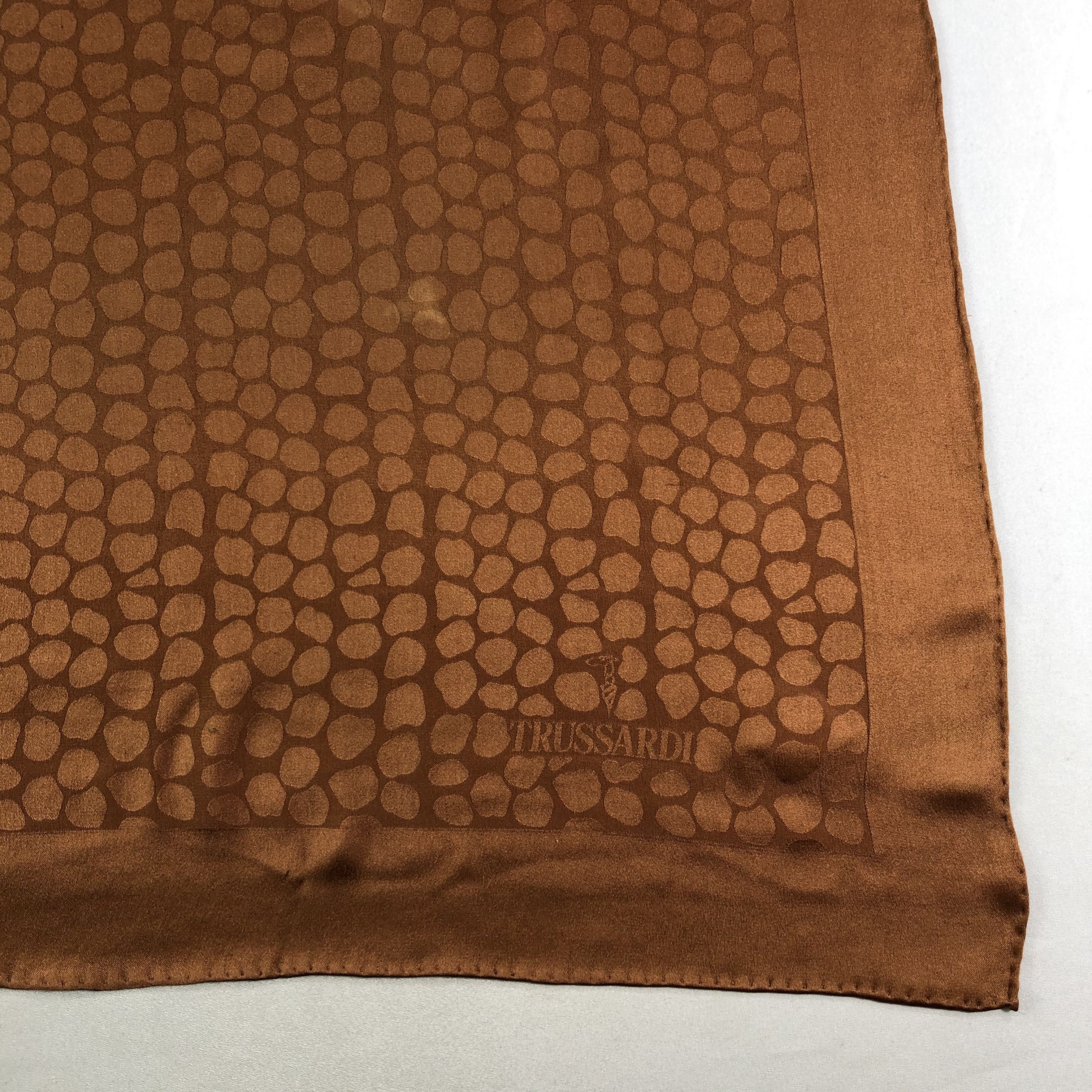 Trussardi × Vintage Vintage Trussardi Silk Scarf Size ONE SIZE - 4 Thumbnail