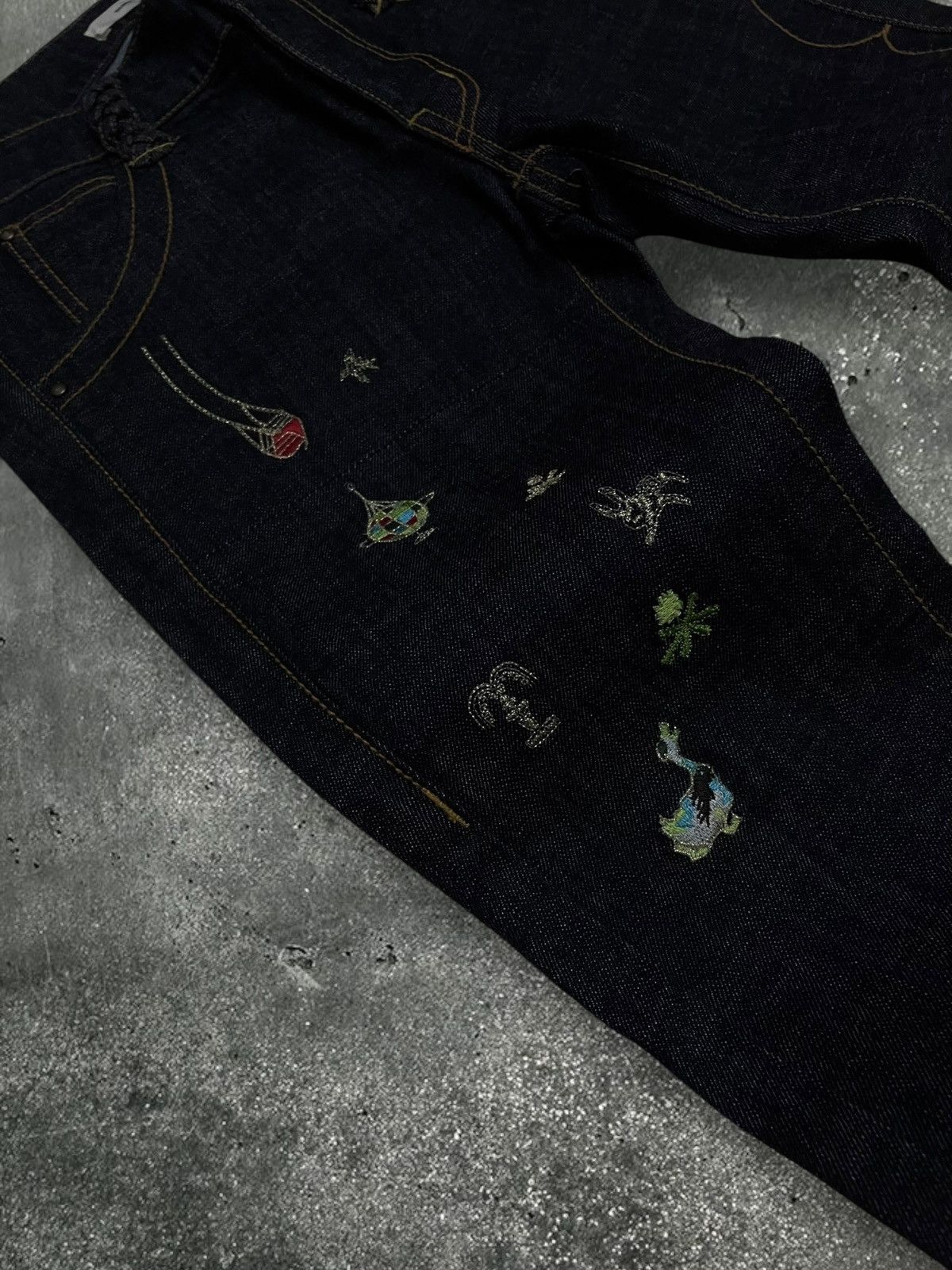 Japanese Brand Vintage Japan Designer Rare Super Hakka Artistic Art Denim Size US 29 - 6 Thumbnail