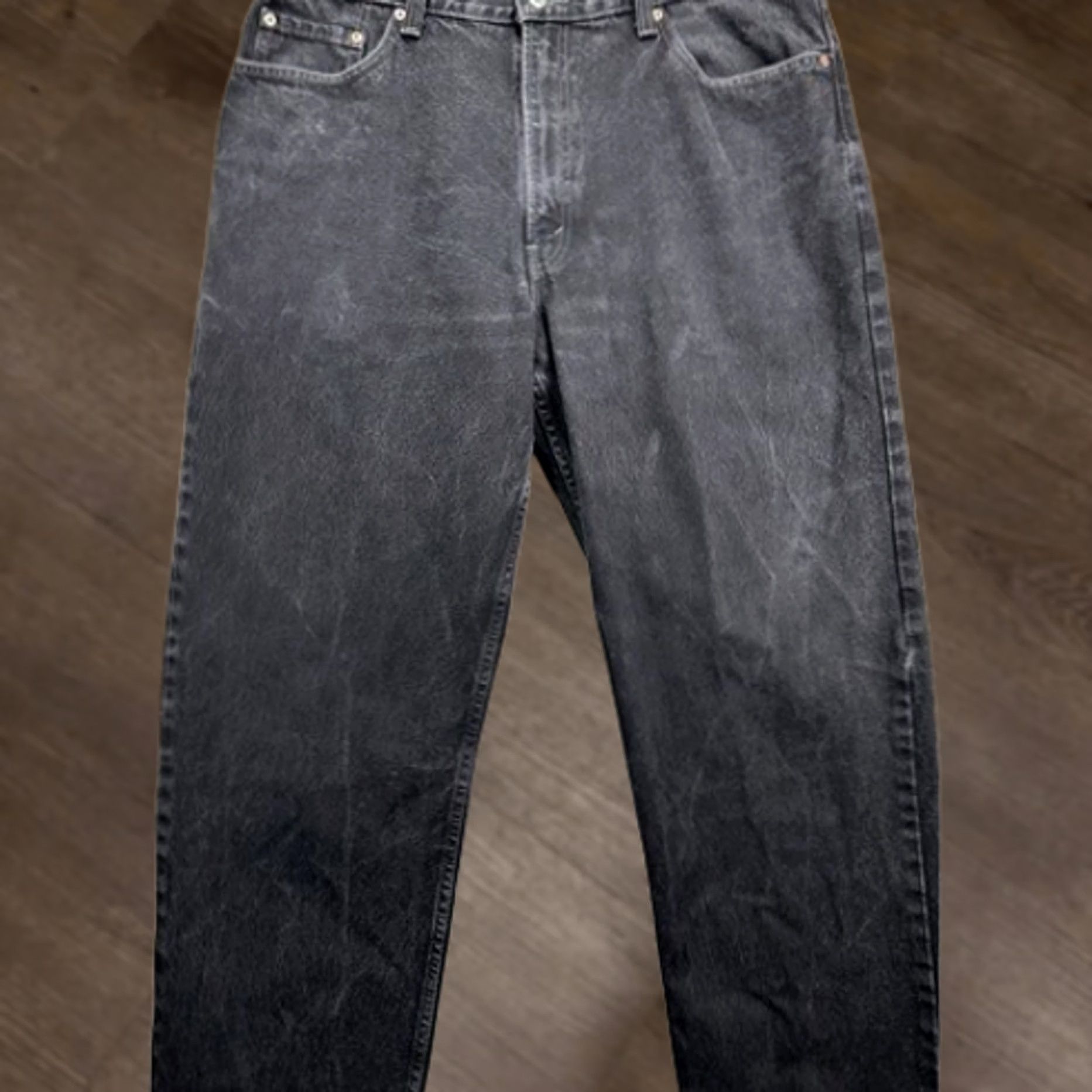 Levi's Levis 550 Jeans Men 40X30 Black Relaxed Fit Straight Denim 5 Pockets Red Tab Casual Straight Adult Mens Jeans Size US 40 / EU 56 - 1 Thumbnail