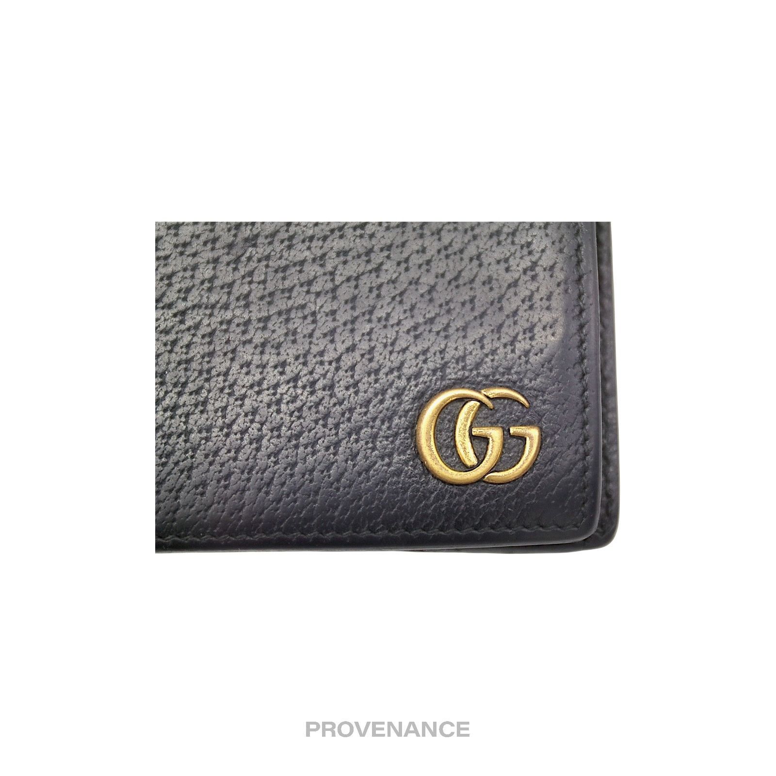Gucci 🔴 Gucci GG Marmont Bifold Wallet - Black Leather Size ONE SIZE - 6 Thumbnail
