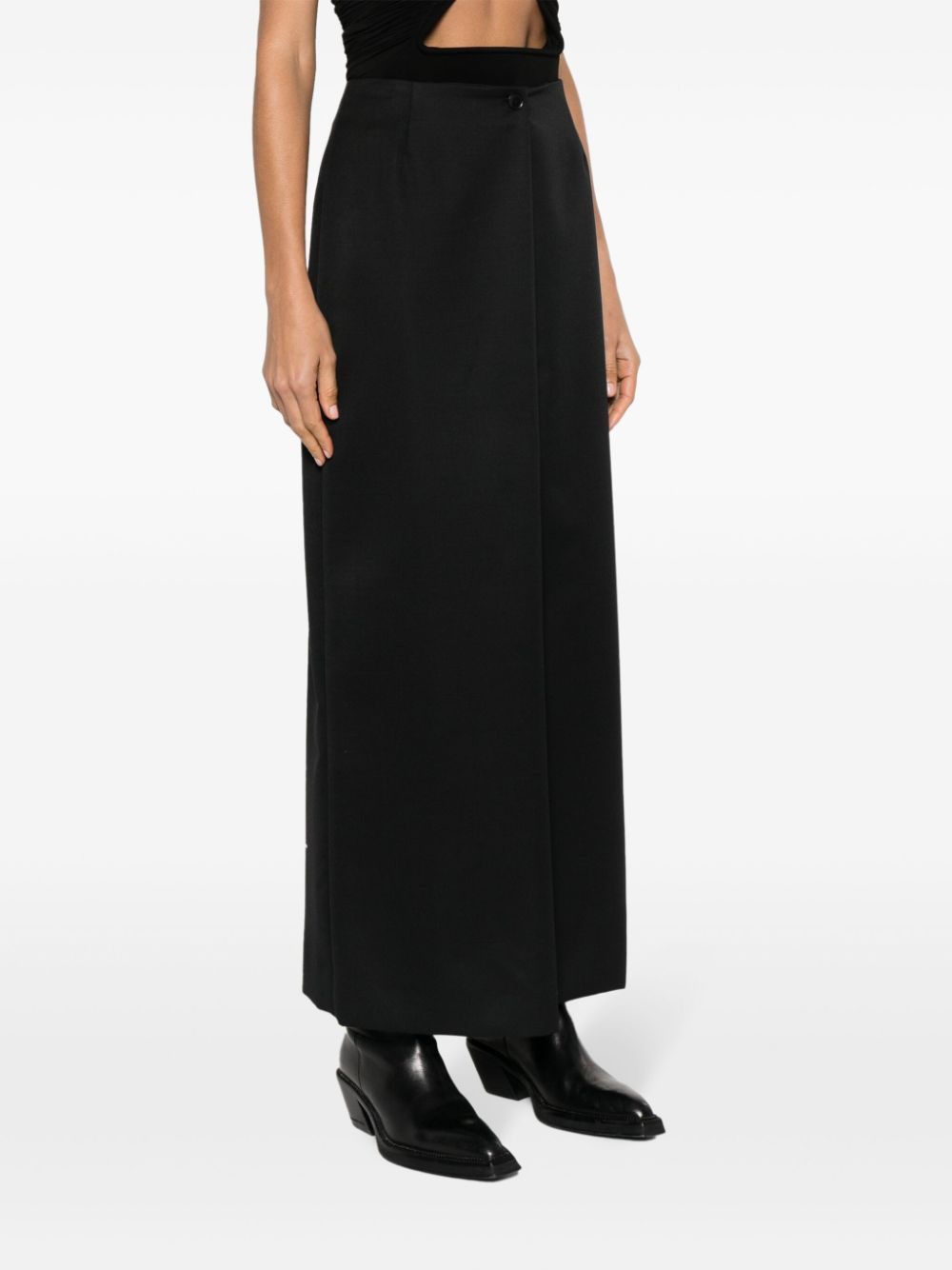 Givenchy o1srvl11e1124 Low Waist Skirt in Black Size 25" / US 0 / IT 36 - 2 Thumbnail