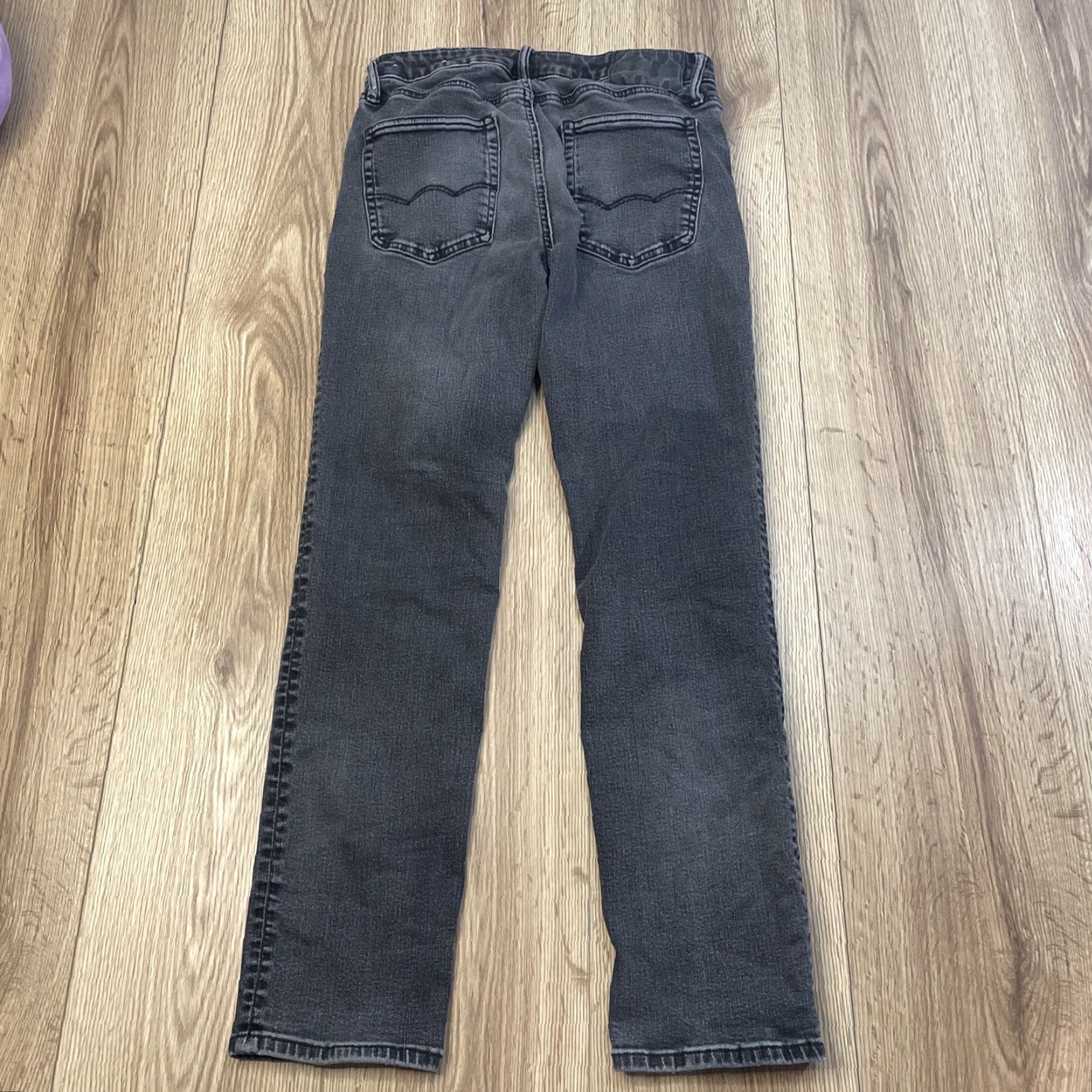 Vintage VINTAGE American Eagle Athletic Skinny Jeans Mens Black 29x30 Skinny Rock Style Fall Spring Summer Winter Size US 29 - 7 Thumbnail