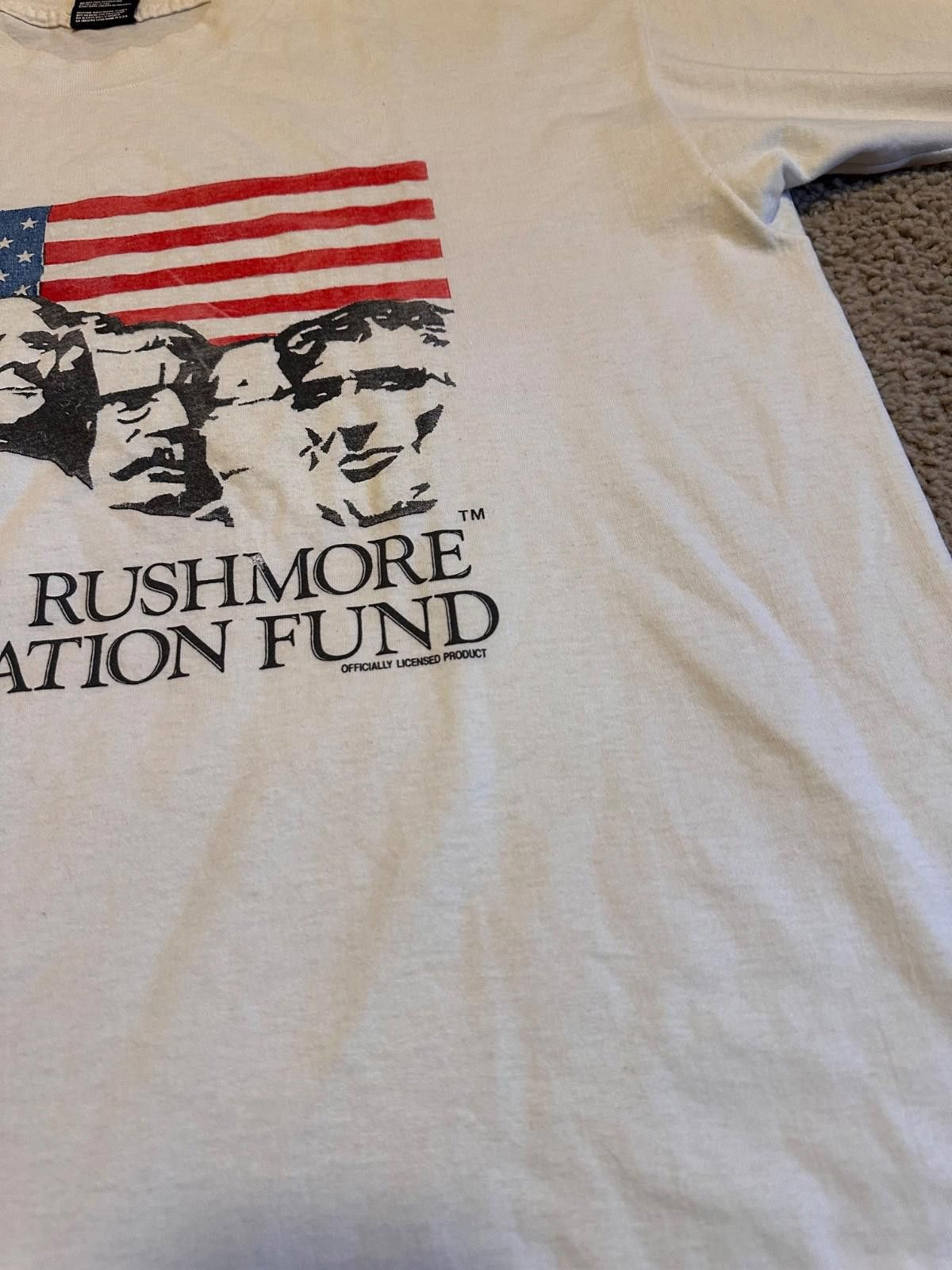 Fruit Of The Loom Vtg 90s Fruit Of Loom T-Shirt DAVID MANN Mount Rushmore Size US XL / EU 56 / 4 - 3 Thumbnail