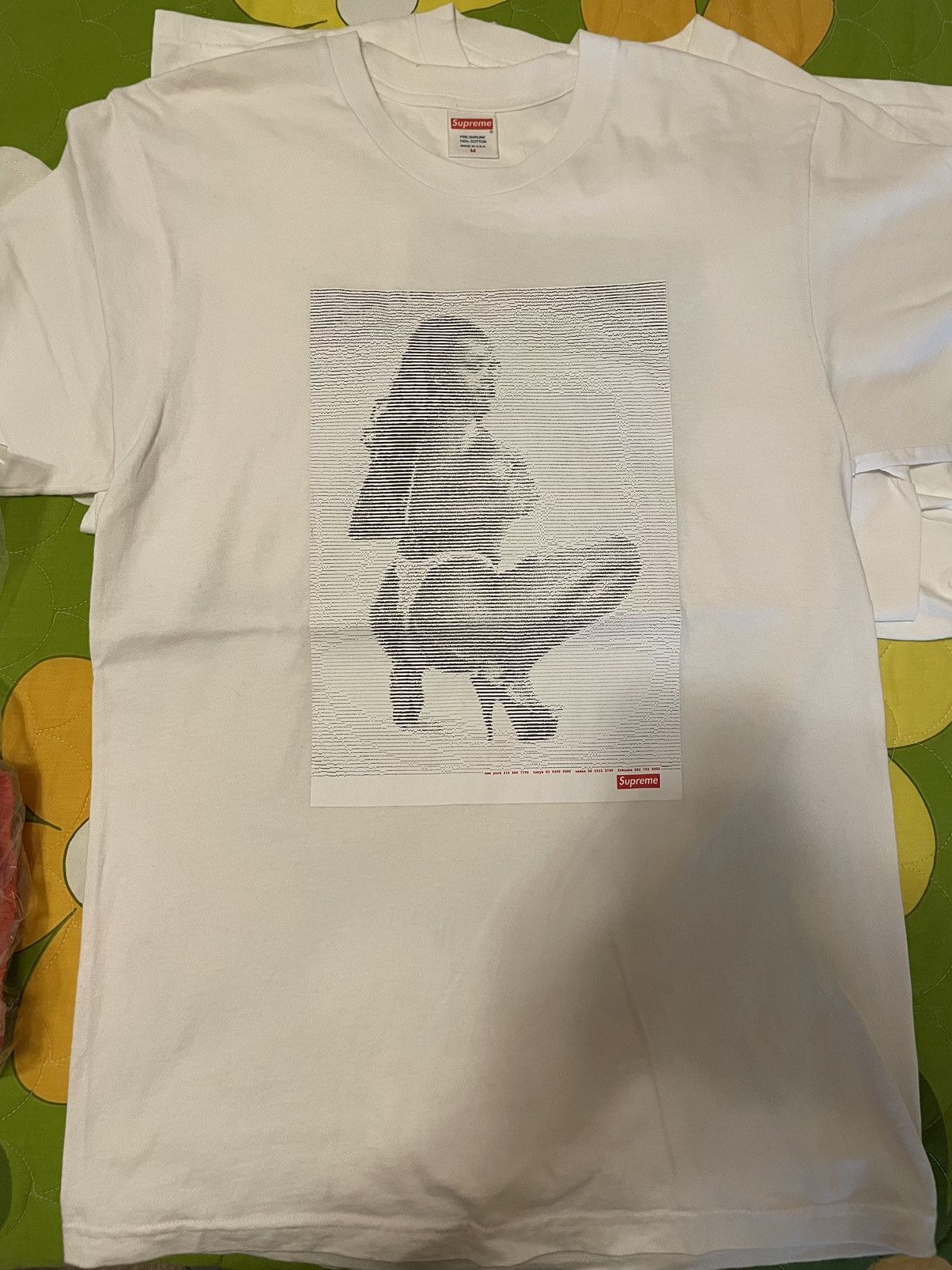 Supreme Supreme Digi Stripper Tee White Size US M / EU 48-50 / 2 - 1 Thumbnail