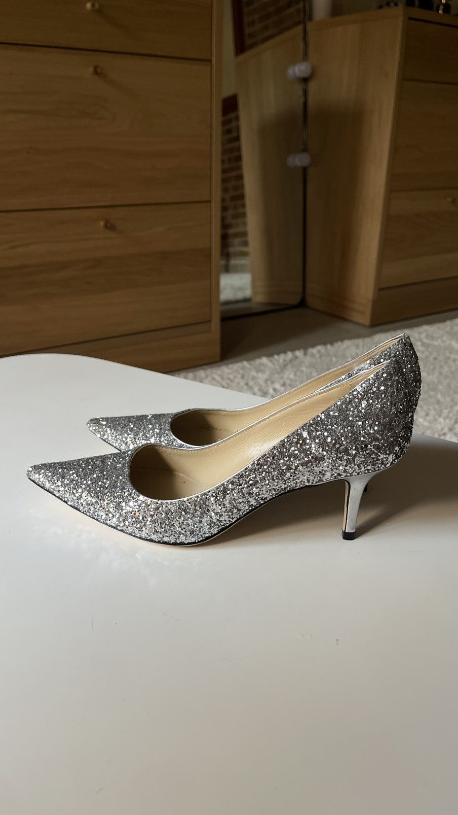 Jimmy Choo Jimmy Choo Glitter Pointed Heels Size 39 Size US 9 / IT 39 - 3 Thumbnail