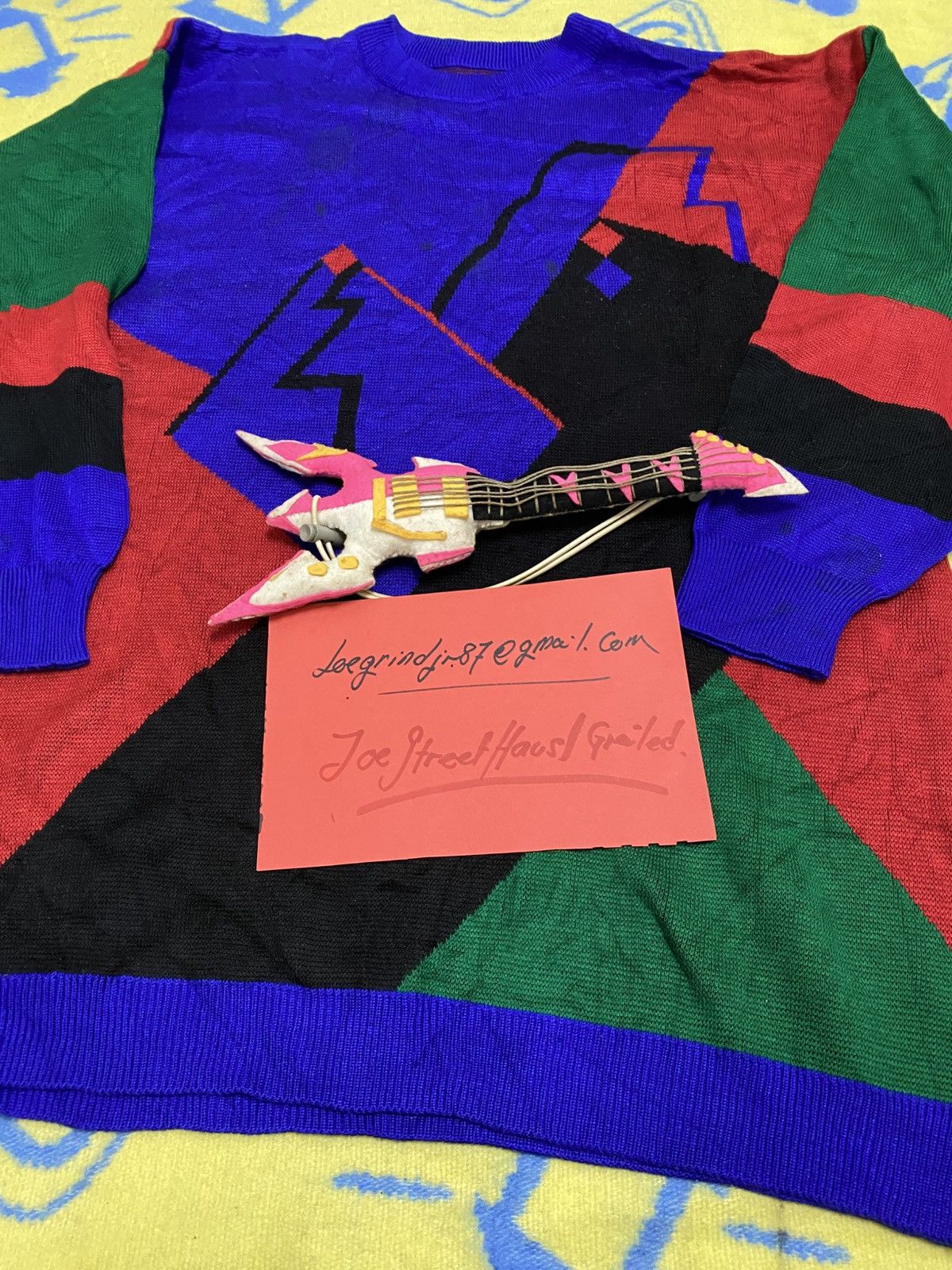 Japanese Brand × Vintage Japanese Knitwear x Vintage Abstrack Size US L / EU 52-54 / 3 - 4 Thumbnail
