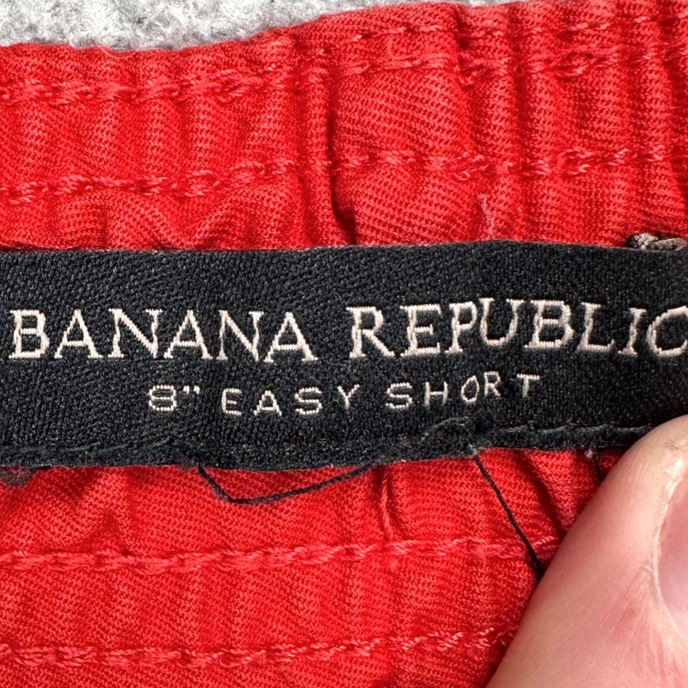 Banana Republic VINTAGE Banana Republic Mens Easy Shorts XL 9 Inseam Orange Pull On Drawstring Stretch Size US 36 / EU 52 - 3 Thumbnail