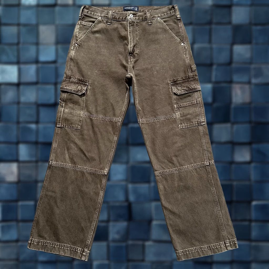 Abercrombie & Fitch Abercrombie & Fitch Jeans Men 34x34 Brown Baggy Carpenter 5-Pocket Denim Size US 34 / EU 50 - 1 Thumbnail