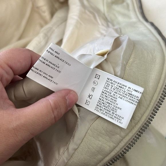 Rick Owens Rick Owens Leather Knit Ribbed Panel High Neck Champagne Lea Size M / US 6-8 / IT 42-44 - 12 Thumbnail